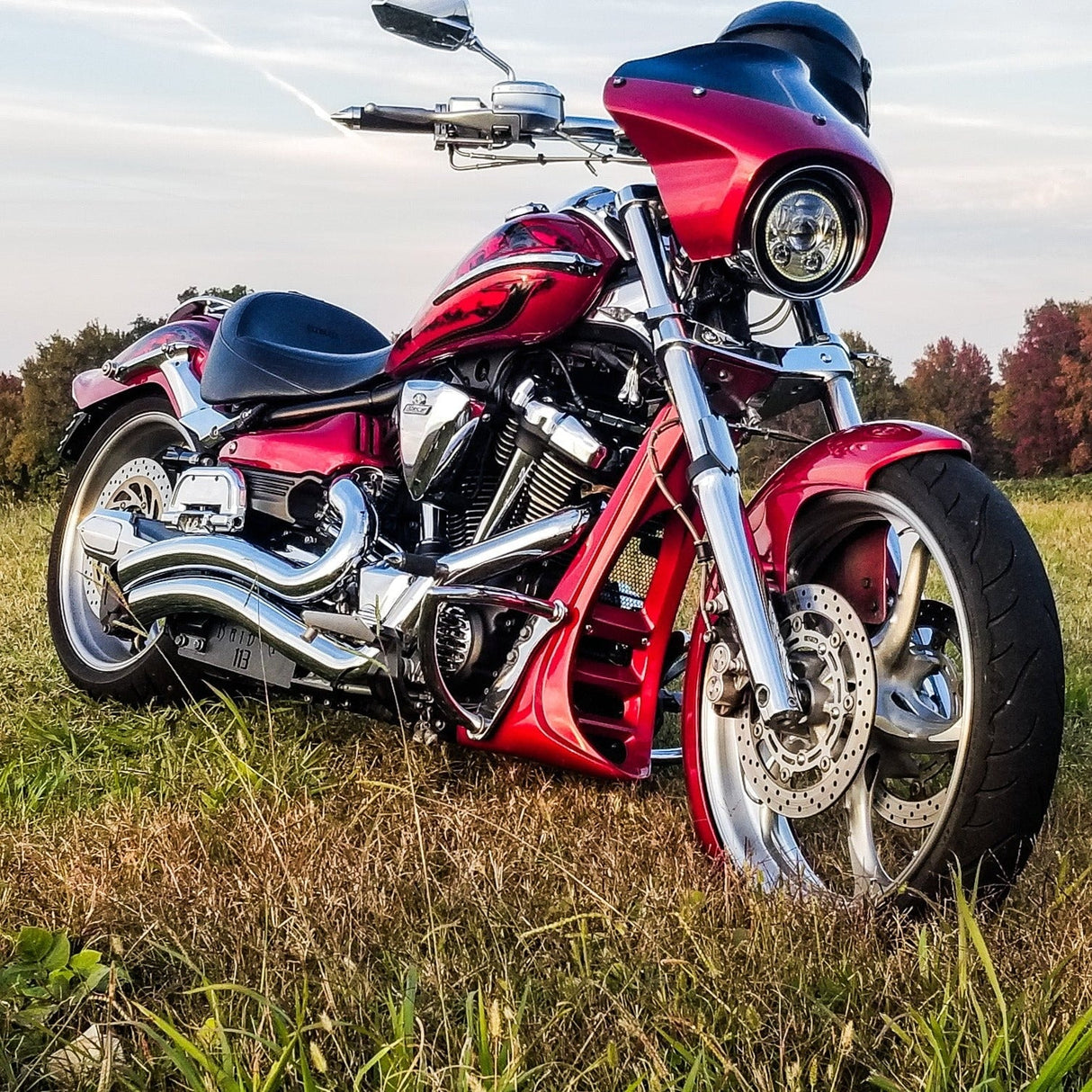 Eagle Lights 5 3/4" LED Headlight Kit with Halo Ring for Harley-Davidson® and Indian® Motorcycles - Generation III / Chrome