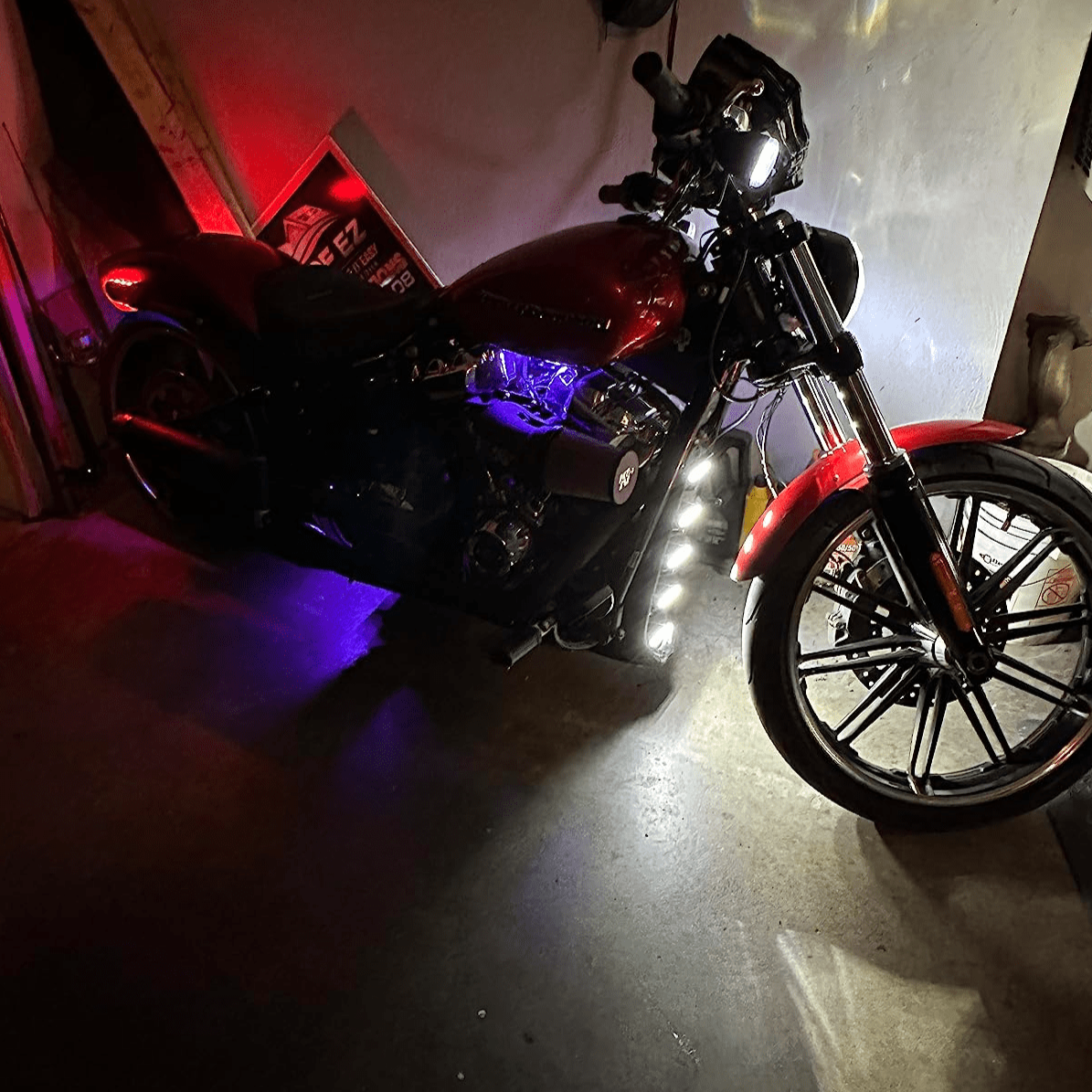 Eagle Lights LUMENSHIELD Chin Spoiler / Radiator Guard with LED Light Bars for 2018+ Harley-Davidson® Softail Models