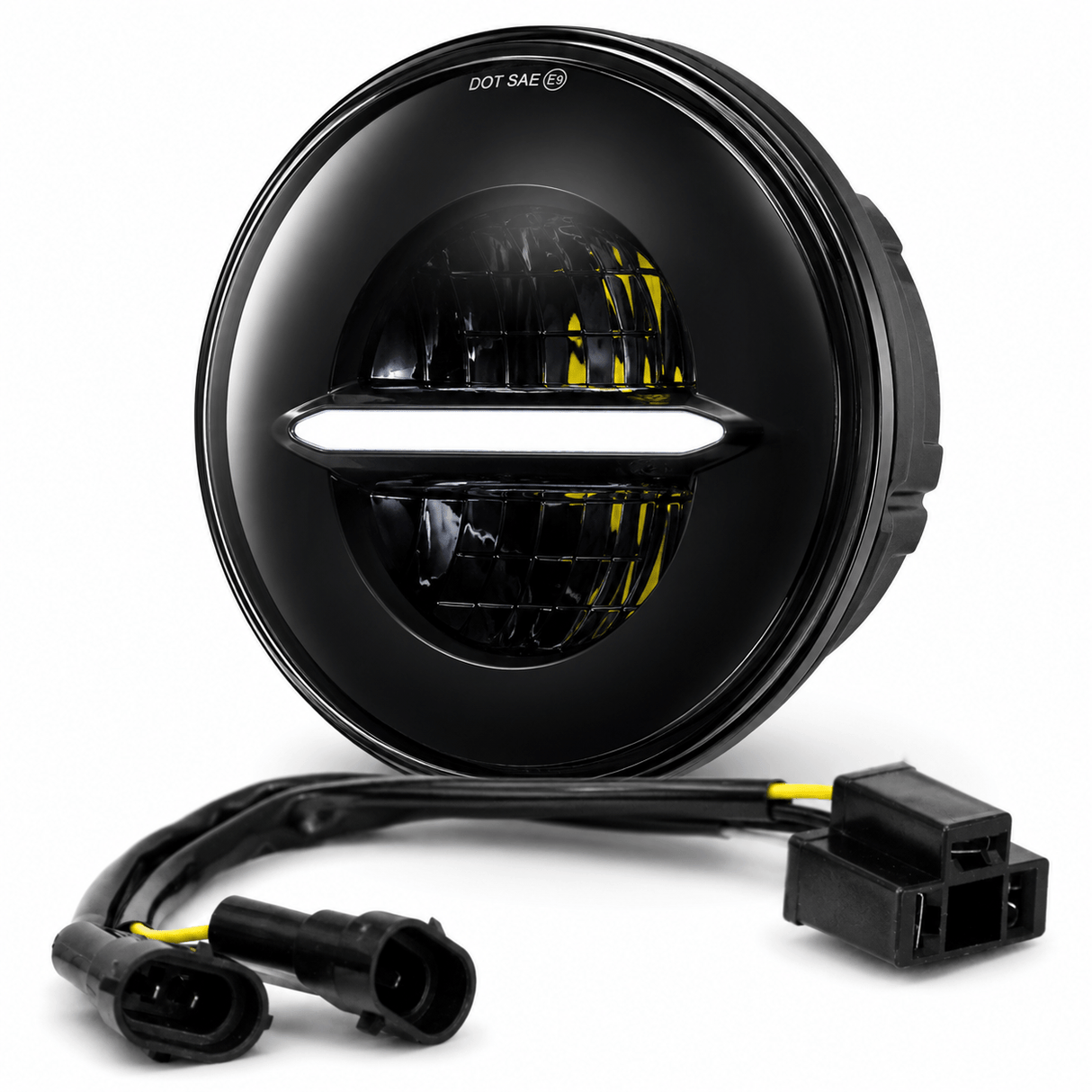 Eagle Lights Infinity Beam Series 7" Round LED Headlight for Harley-Davidson® and Indian® Motorcycles