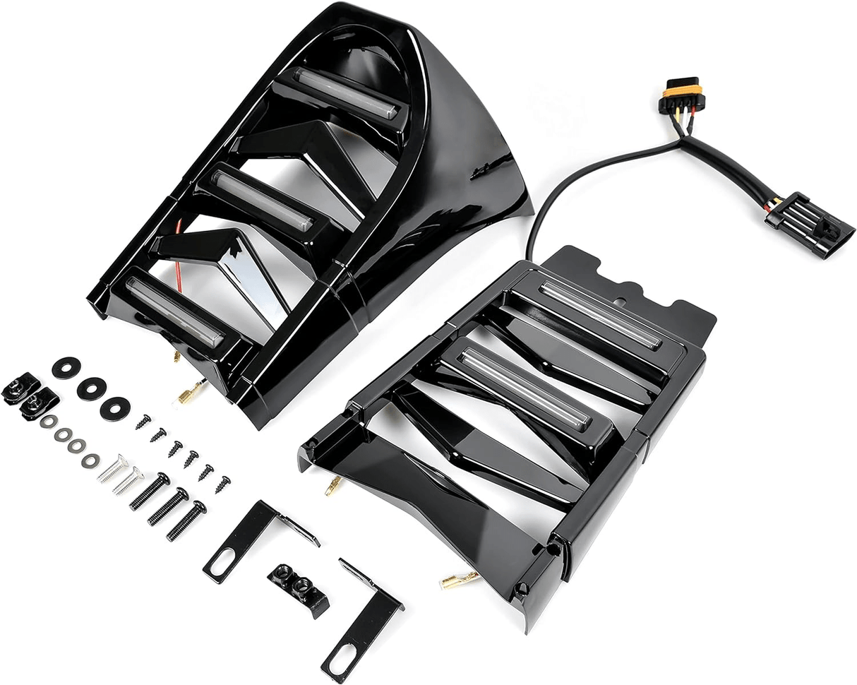 Eagle Lights LUMENSHIELD Chin Spoiler / Radiator Guard with LED Light Bars for 2018+ Harley-Davidson® Softail Models