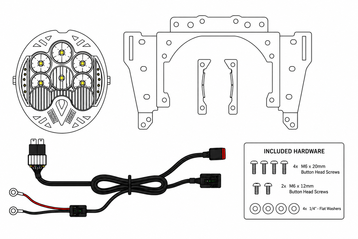 Eagle Lights Apex Pro™ 7" LED Headlight for 2018+ Harley-Davidson® Low Rider ST Motorcycles