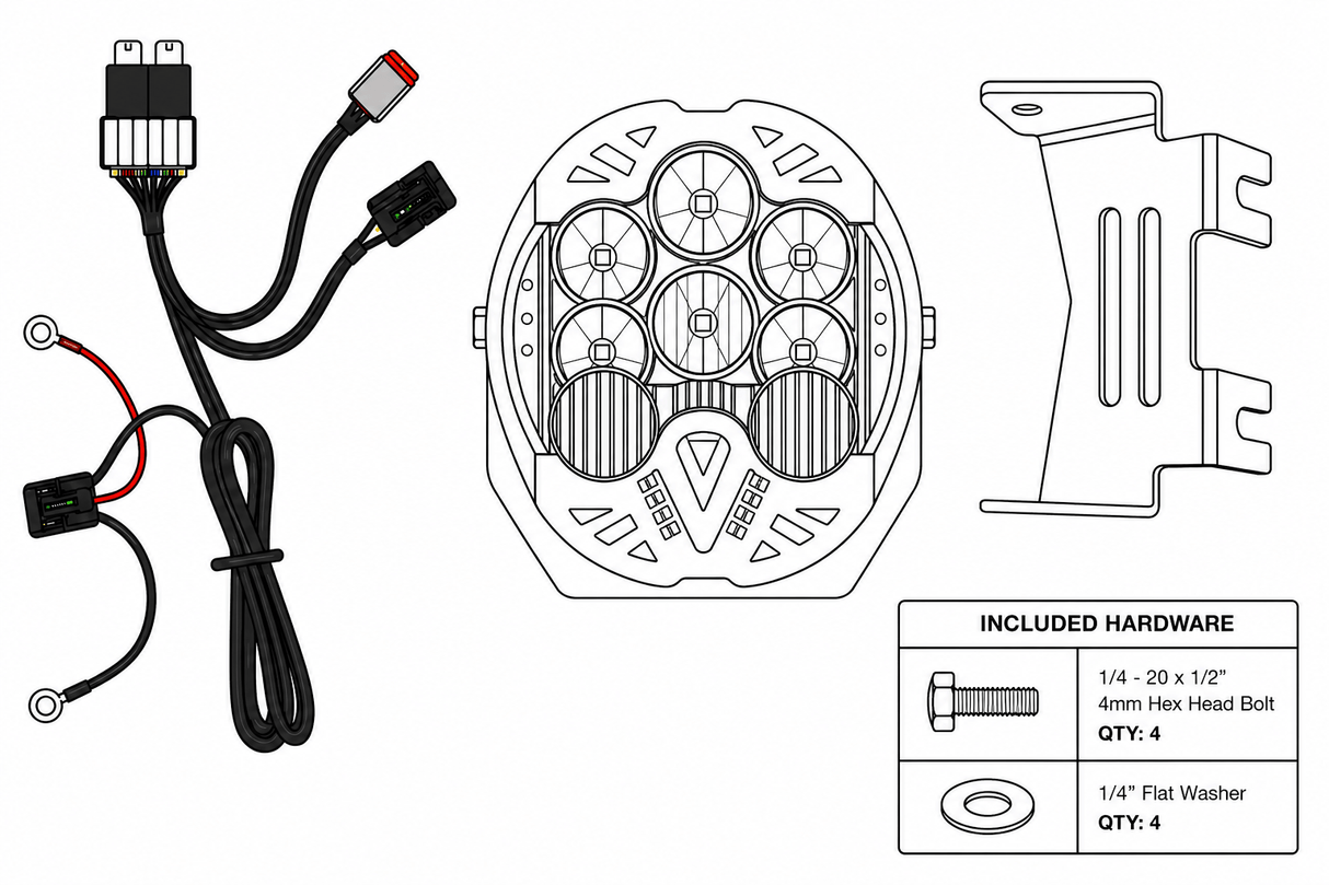 Eagle Lights Apex Pro™ 7" LED Headlight for 2018+ Harley-Davidson® Softail Motorcycles
