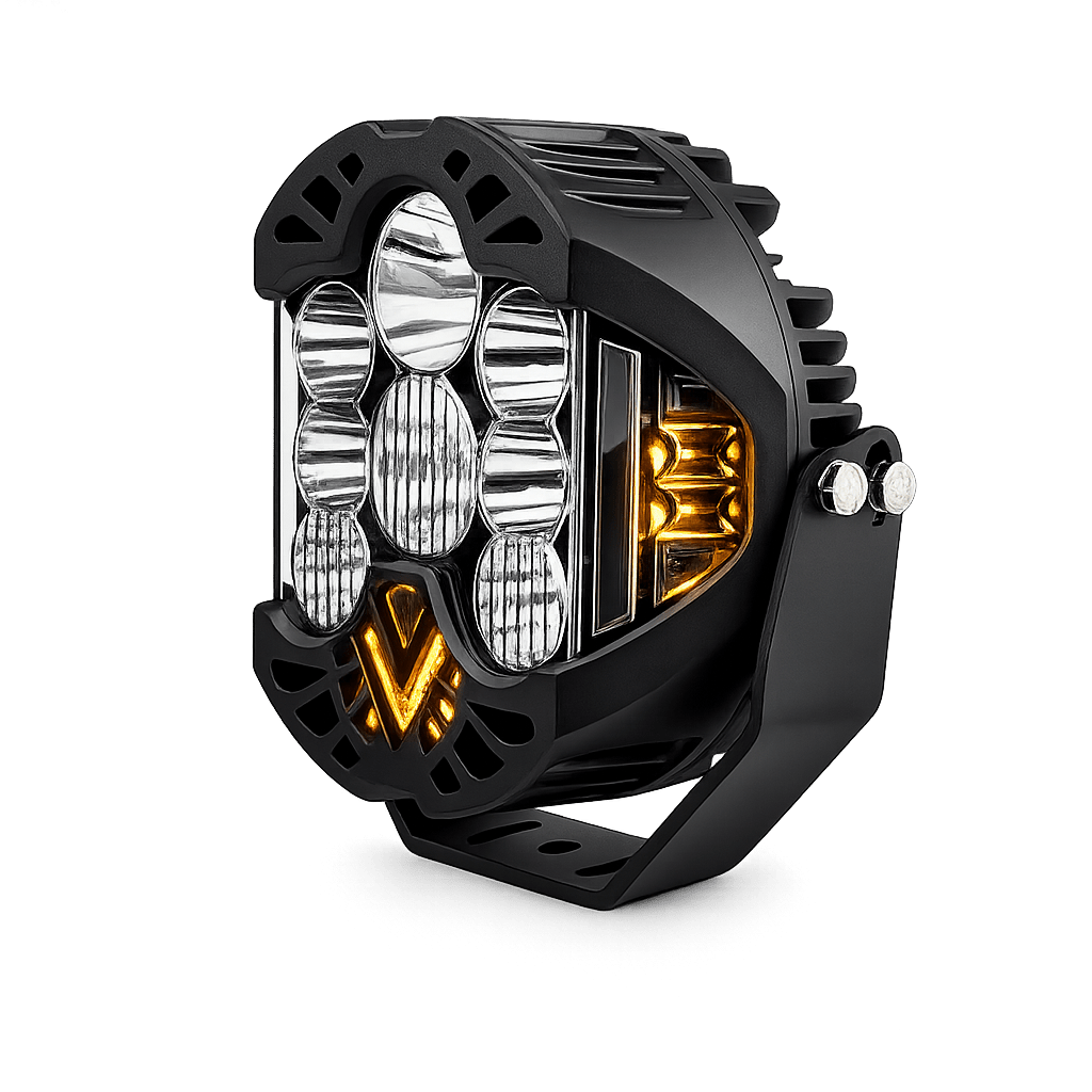 Eagle Lights Apex Pro™ Universal LED Headlight / Auxiliary Light – High-Output Performance Driving Light, Wide Beam, Rugged Off-Road & On-Road Use