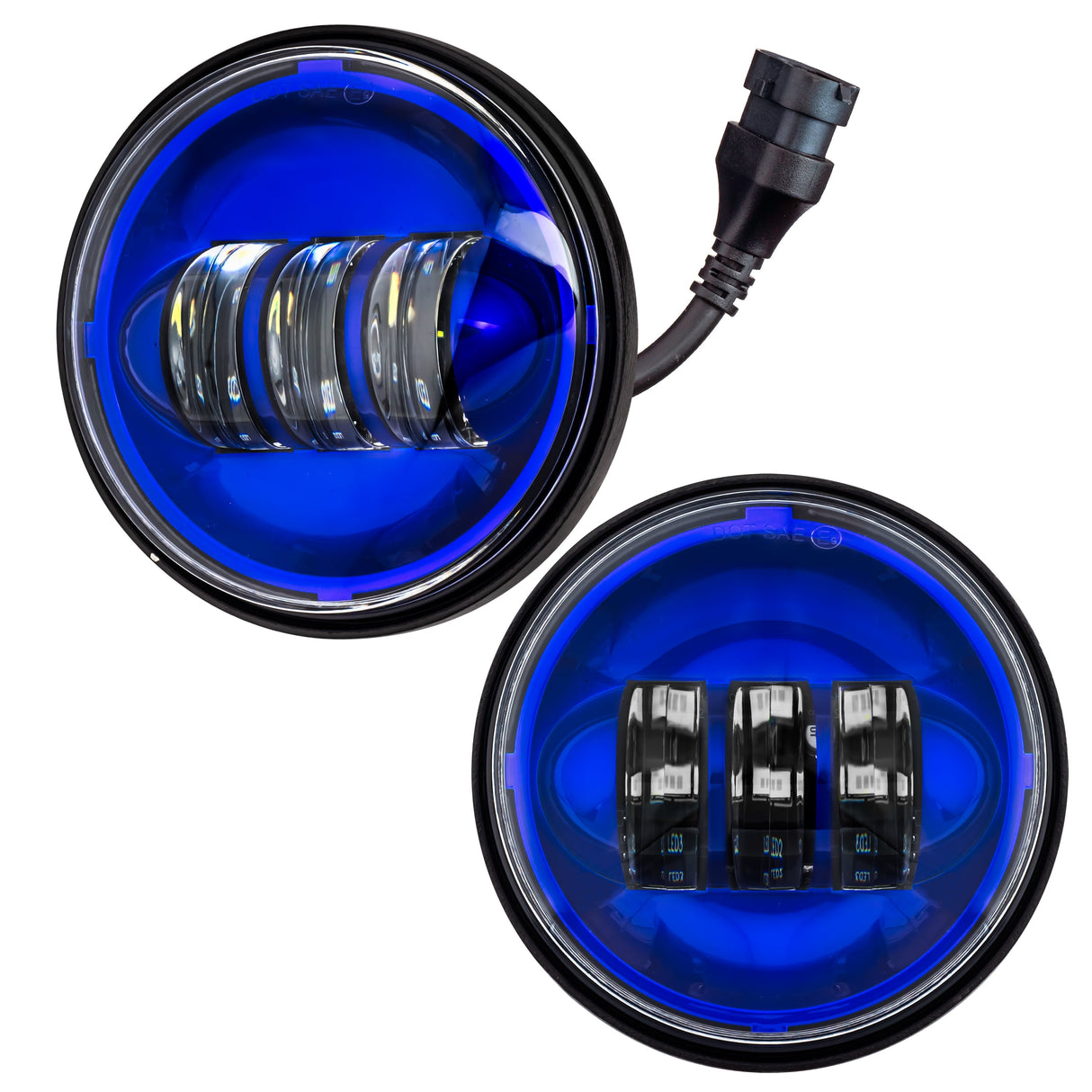 Eagle Lights Color Matched 4.5" LED Passing / Spot Lights - Generation I / Blue