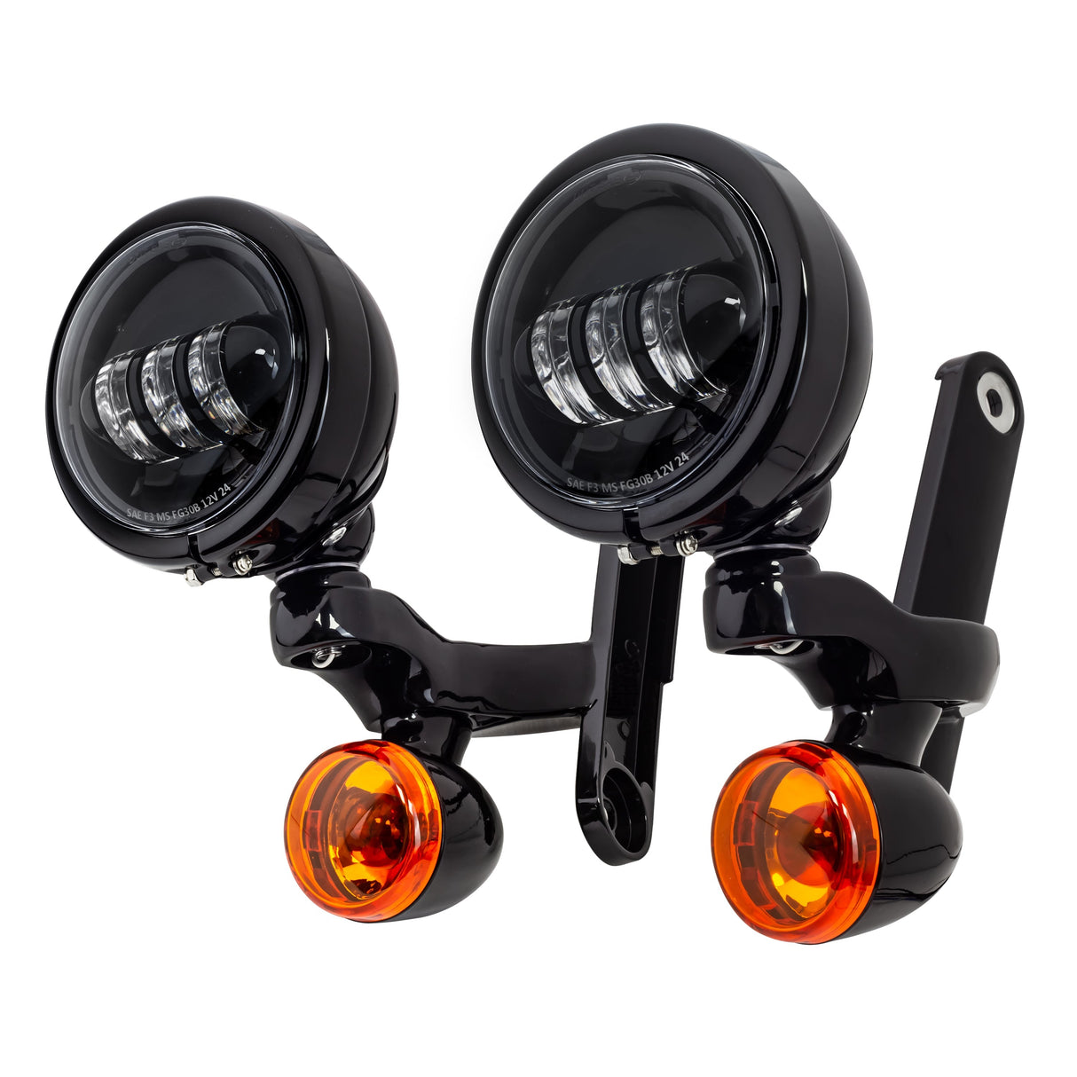 Eagle Lights 4.5" LED Spot Lights and Hardware for Harley-Davidson® Street Glide and Electra Glide