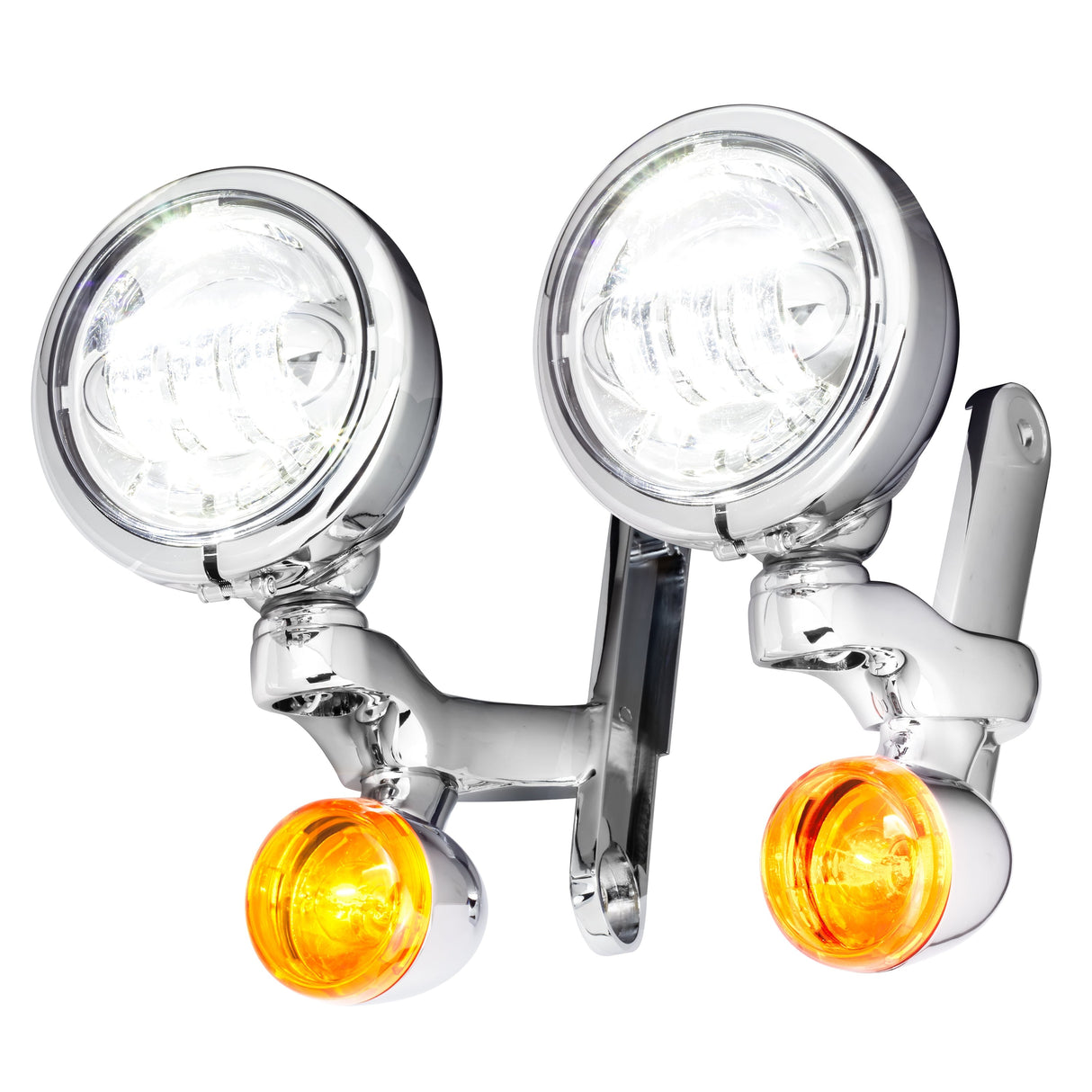Eagle Lights 4.5" LED Spot Lights and Hardware for Harley-Davidson® Street Glide and Electra Glide