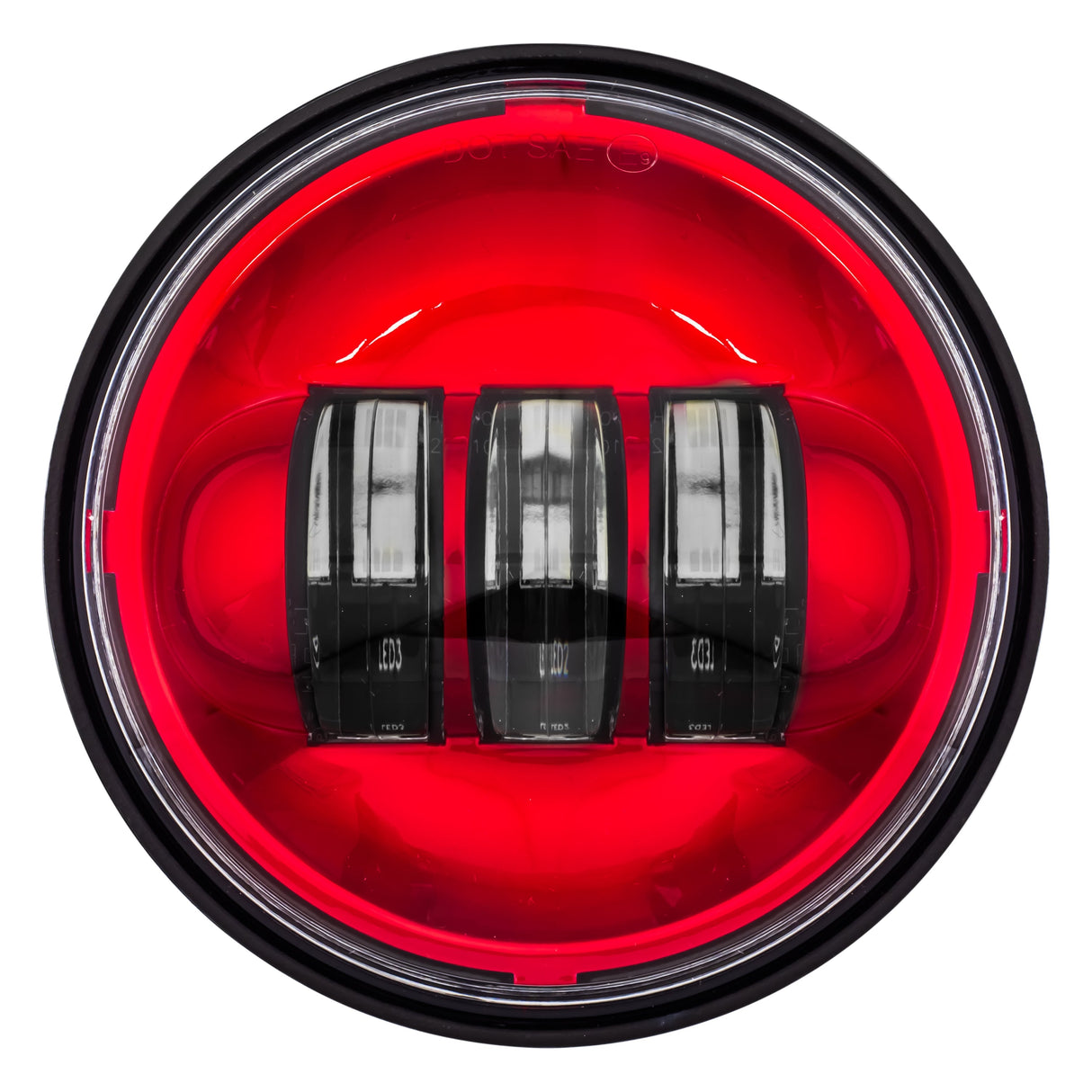 Eagle Lights Color Matched 4.5" LED Passing / Spot Lights - Generation I / Red