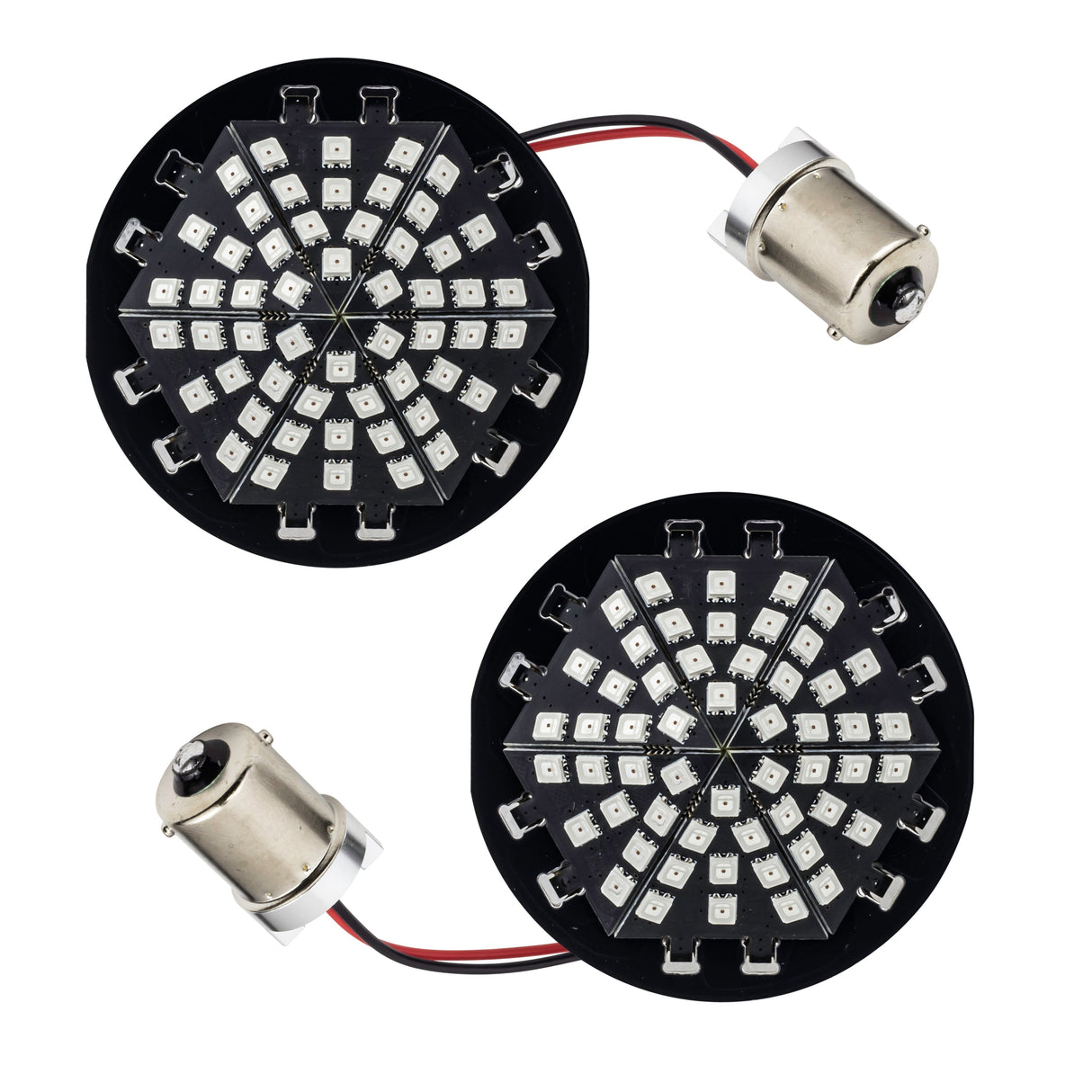 Eagle Lights Midnight Edition Generation III LED Premium Red Rear Turn Signals for Harley-Davidson® Motorcycles - 1156 Base