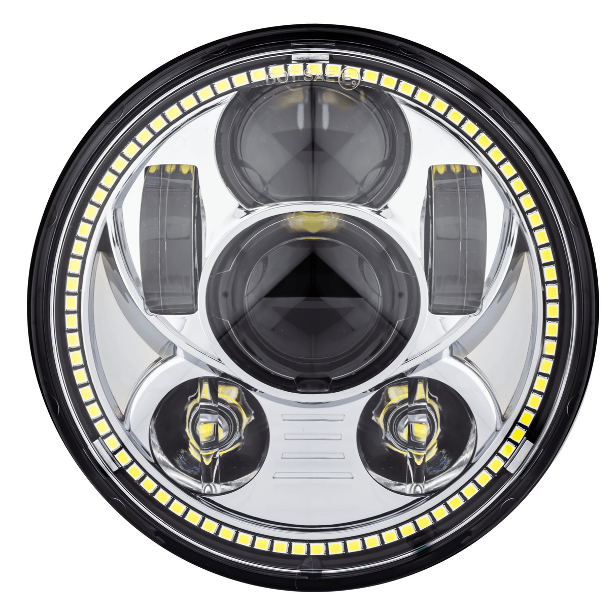 Eagle Lights 5 3/4" Generation III LED Headlight Kit with Halo Ring for Harley-Davidson® Low Rider ST Models with Adapter Bracket