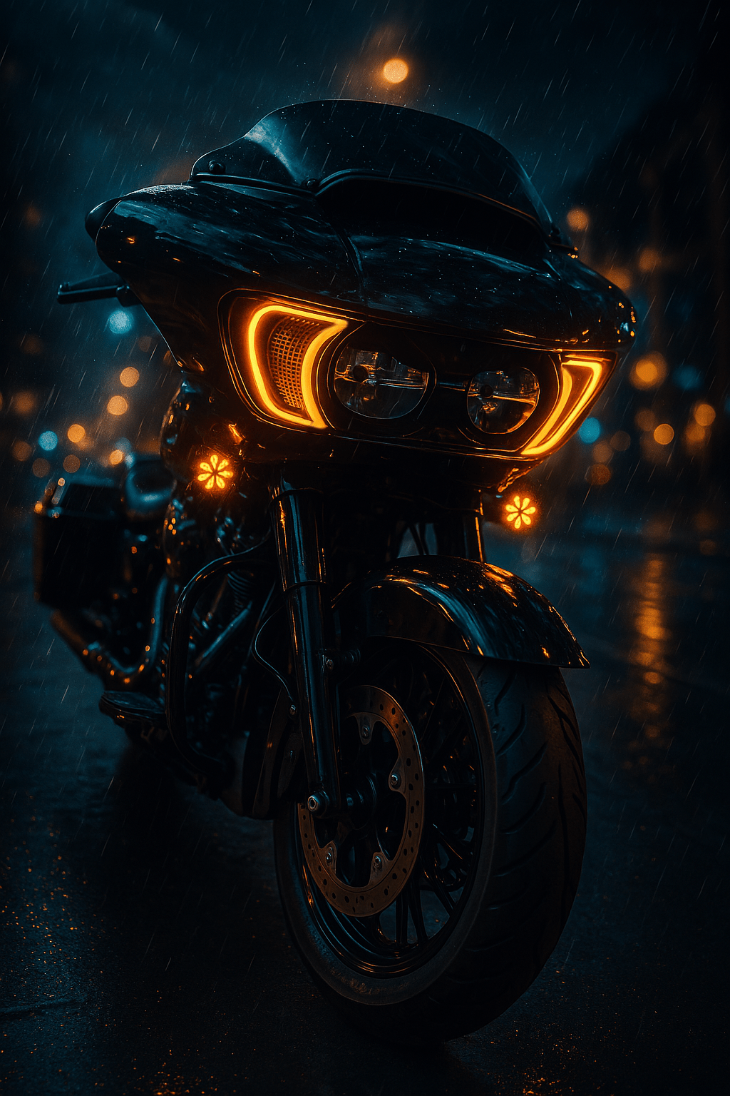 Eagle Lights Vent Insert HALOS LED Running Lights and Turn Signals for Harley-Davidson® Road Glide Motorcycles