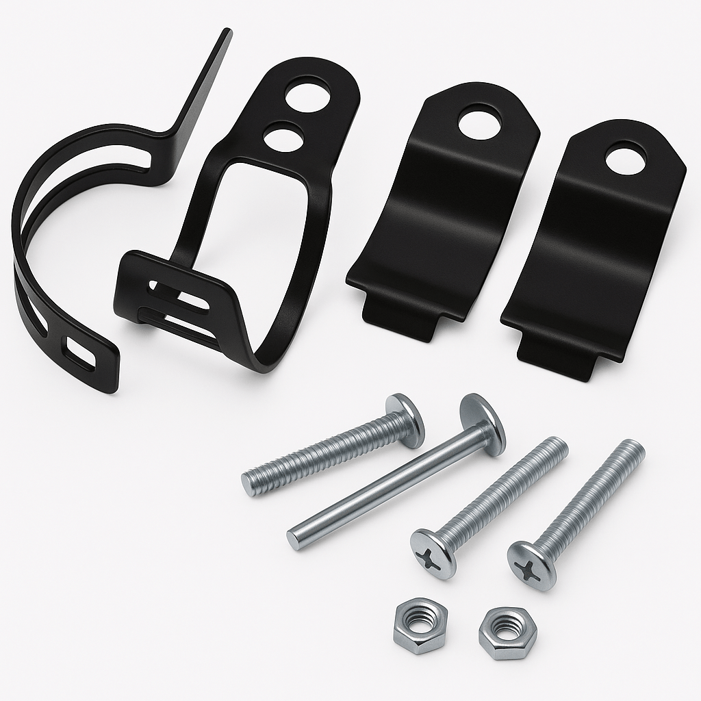 Eagle Lights Motorcycle Turn Signal Mounting Brackets – 1 Pair Universal Metal Clamps for 30-45mm Fork Tubes