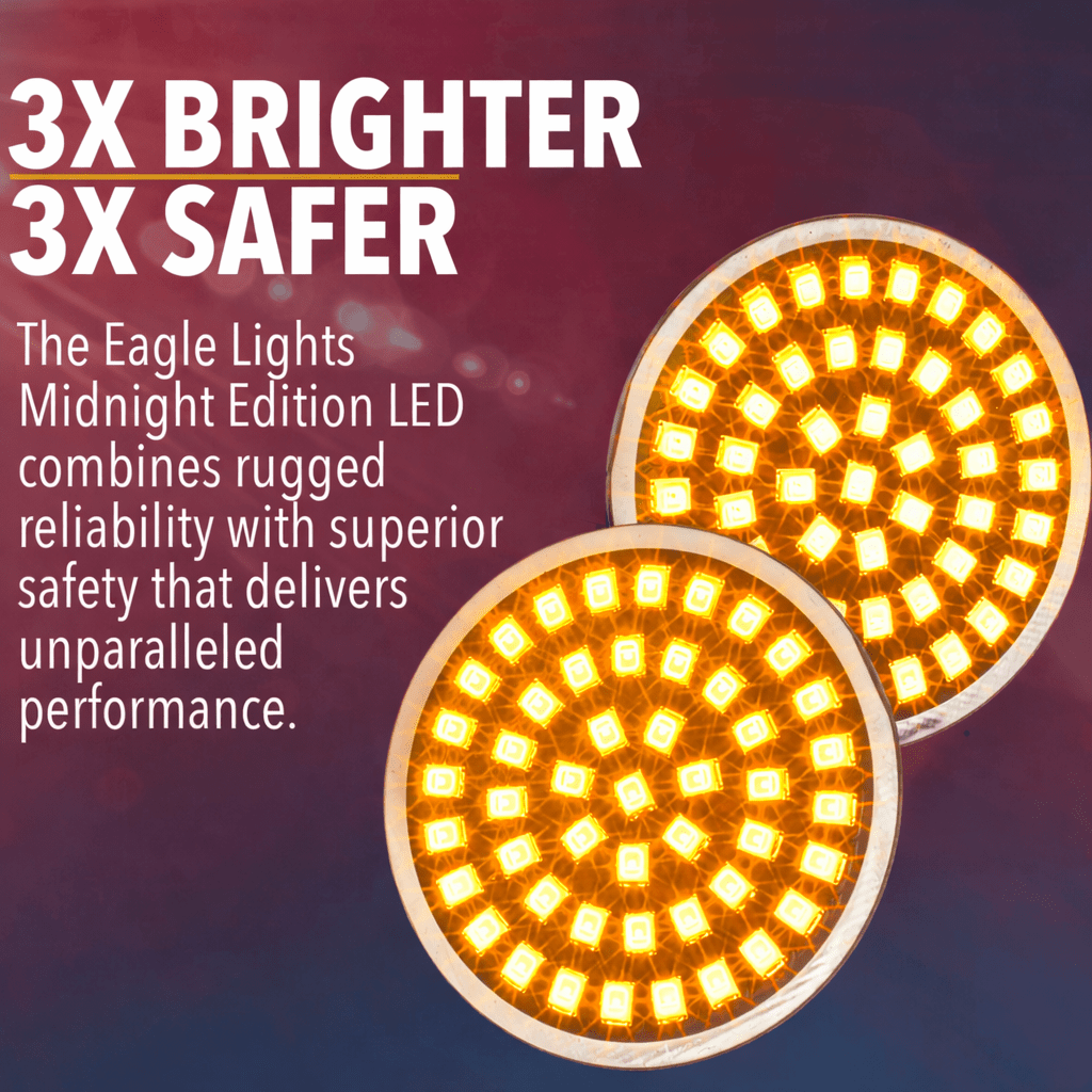 Eagle Lights Rear LED Midnight Edition LED Turn Signals for 1997-2000 Honda Valkyrie
