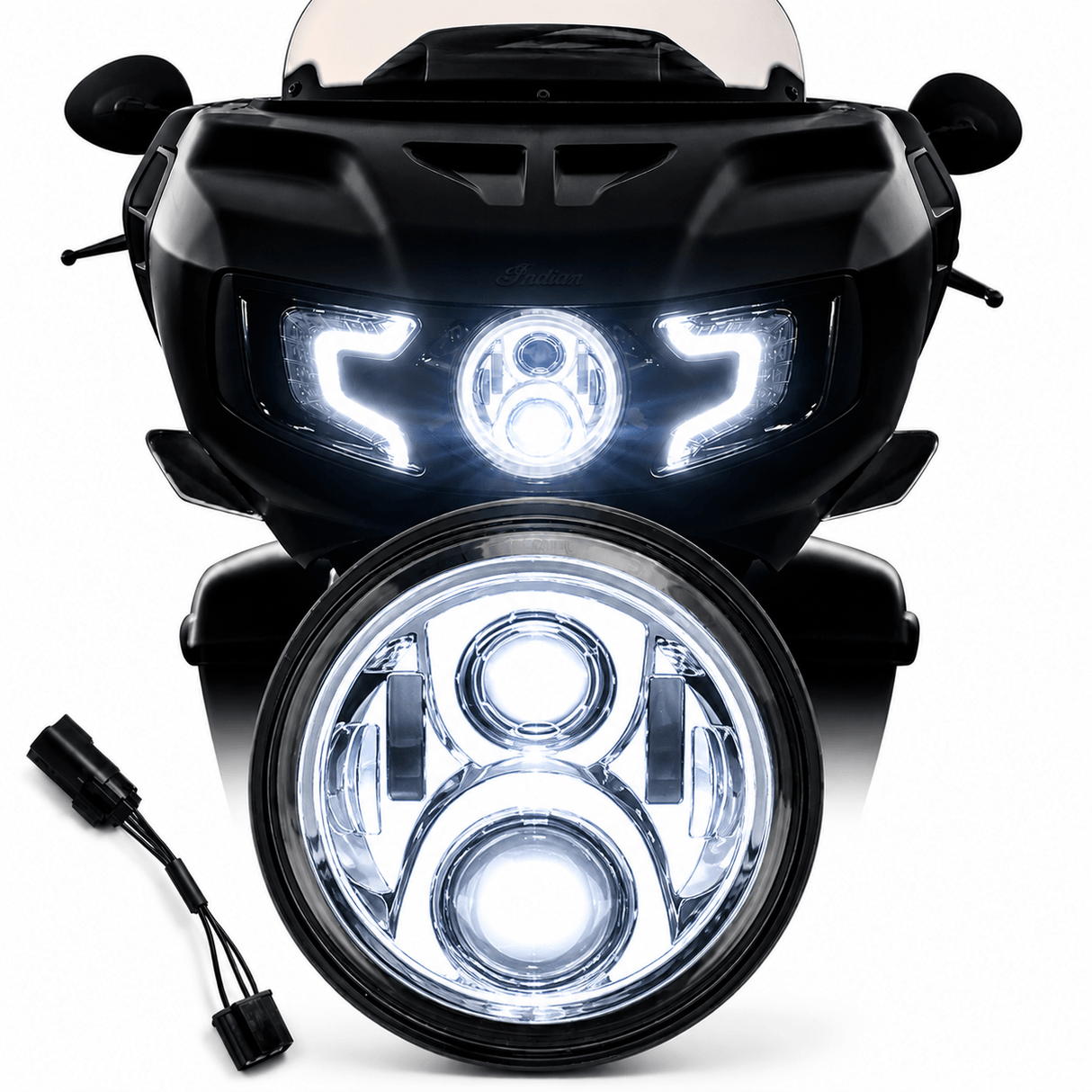 Eagle Lights Generation II LED Headlight Kit for Indian® Challenger / Pursuit