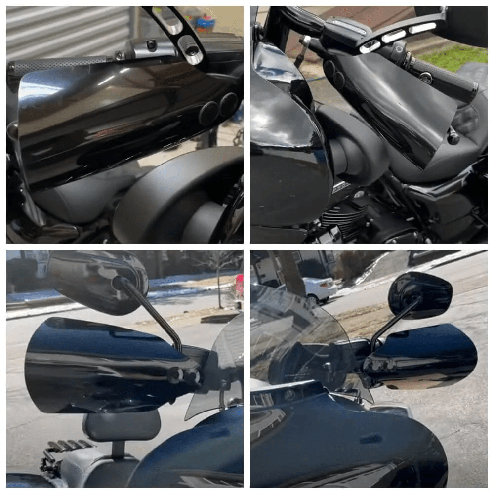 Eagle Lights HANDSHIELD Club Style Hand Guards for 2014 - 2023 Harley-Davidson® Electra Glide, Freewheeler, Road Glide, and Road King