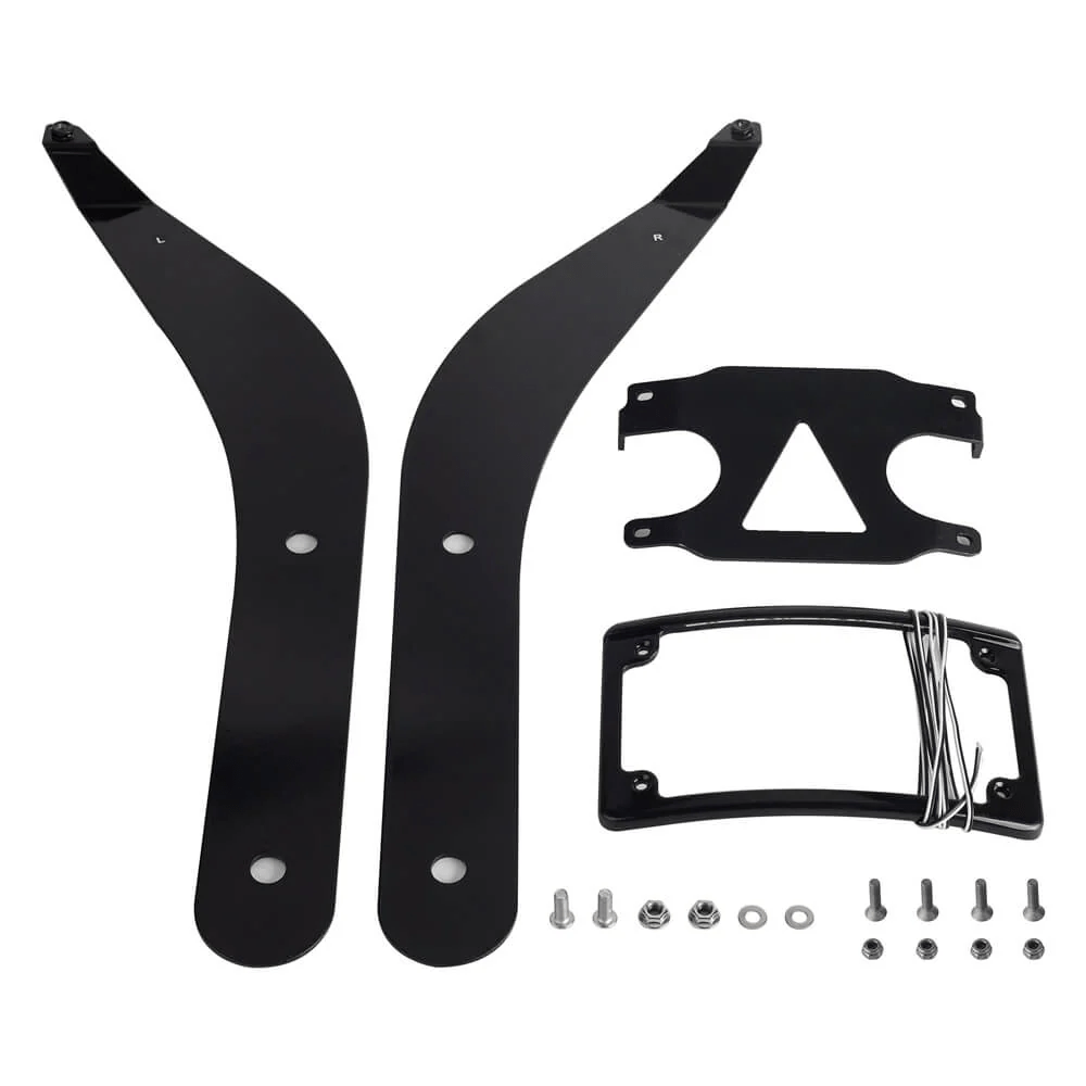 Eagle Lights Curved Laydown License Plate Mount Relocation Bracket for Harley-Davidson® Low Rider S / ST / El Diablo