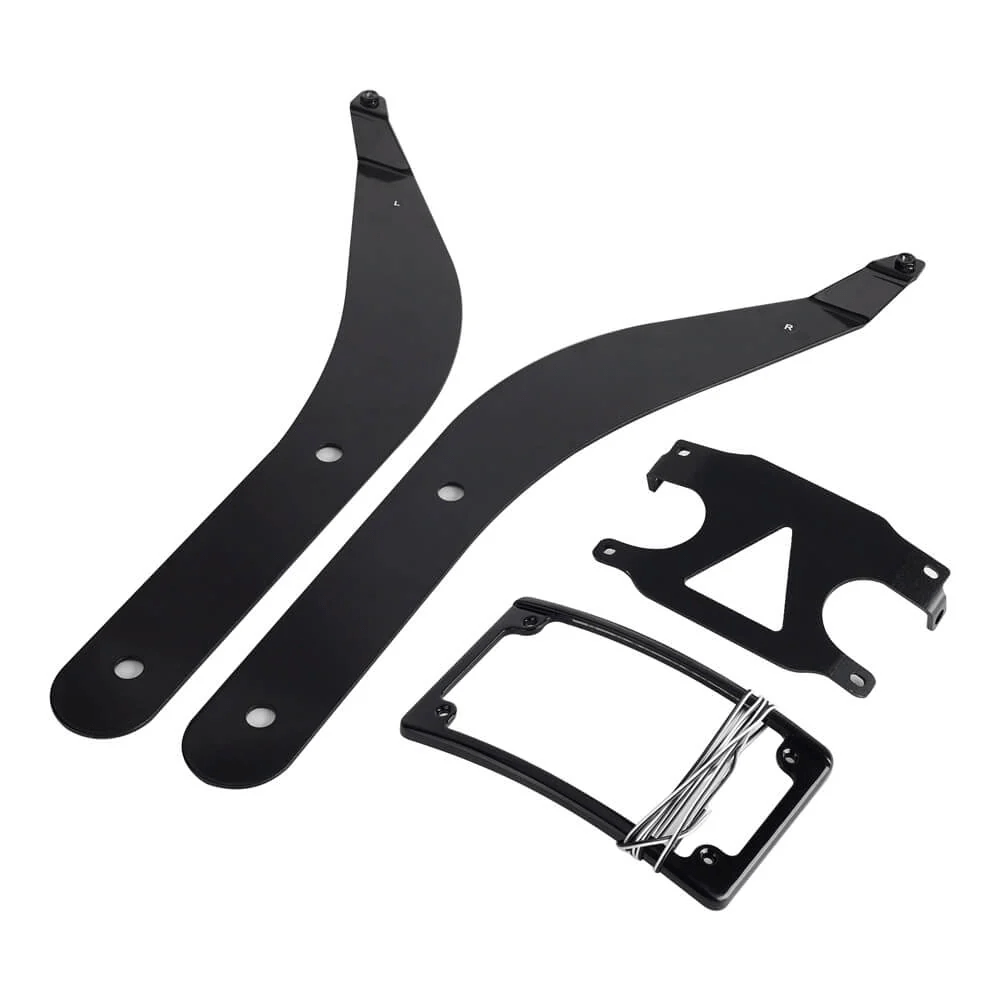 Eagle Lights Curved Laydown License Plate Mount Relocation Bracket for Harley-Davidson® Low Rider S / ST / El Diablo