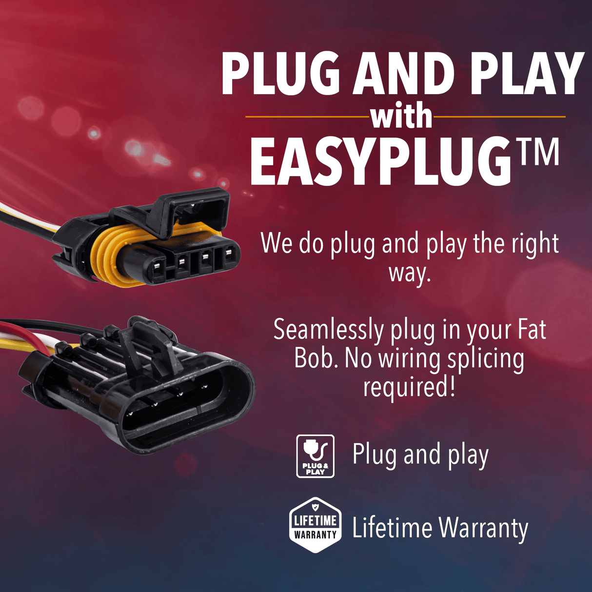 Eagle Lights BRITE AF LED Headlight for 2008 - 2023 Harley-Davidson® Fat Bob Models