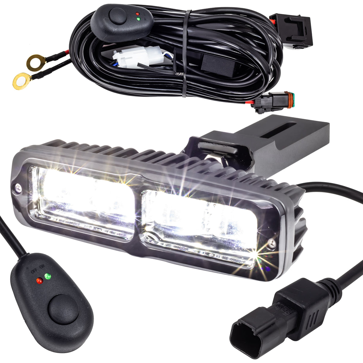 Eagle Lights 6" Generation II LED Projection Light Bar with Plug and Play Harness for 1987-2022 Harley-Davidson® Sportster and 1991-2005 Harley-Davidson® Dyna