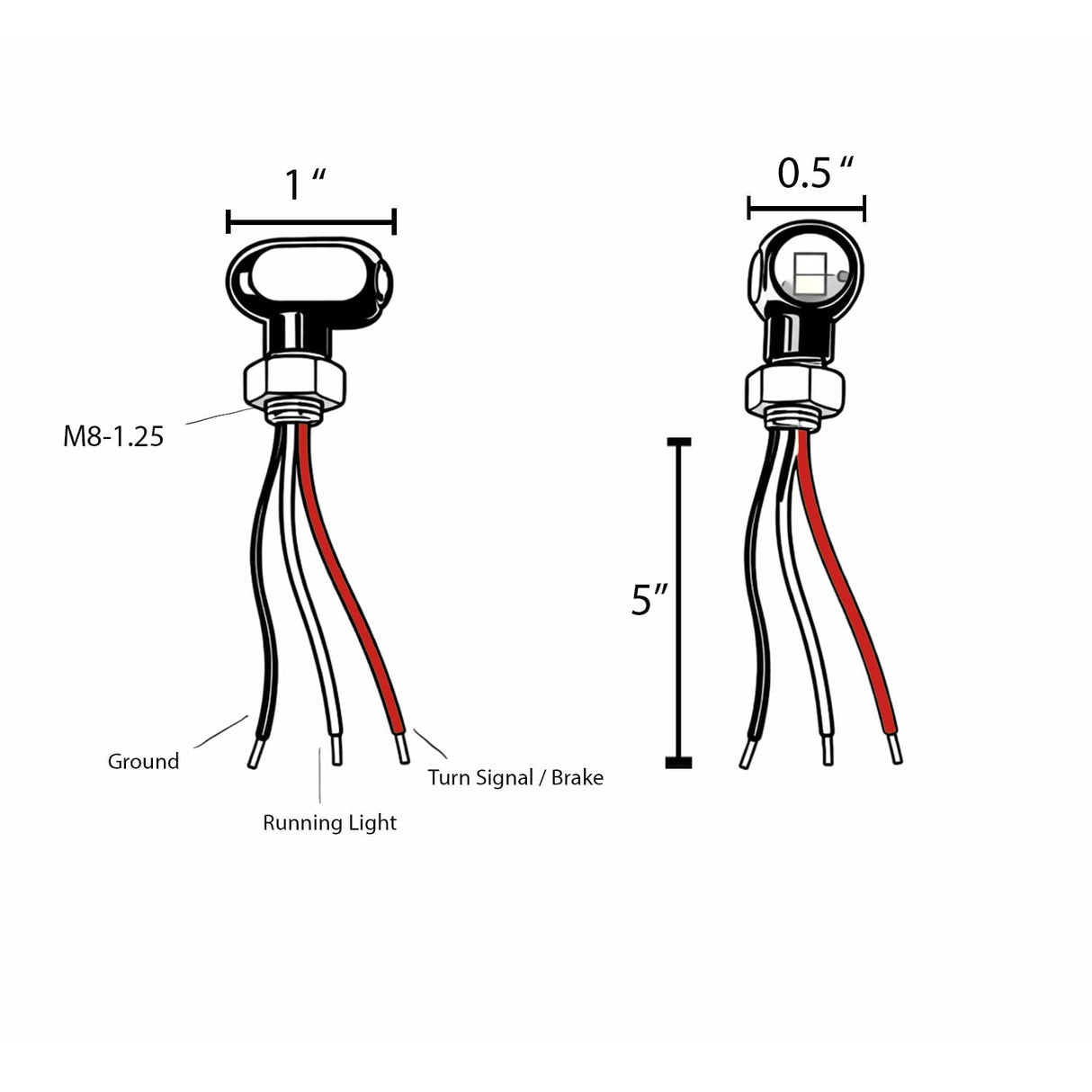 Eagle Lights Elite Series Mini Bullet Complete LED Signal Kit w/ Run, Turn & Brake