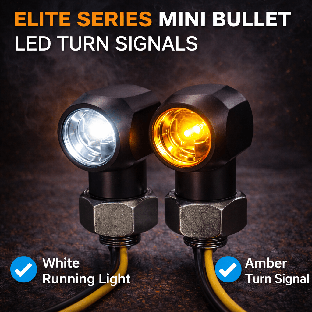 Eagle Lights Elite Series Mini Bullet Front LED Turn Signals w/ Running Light
