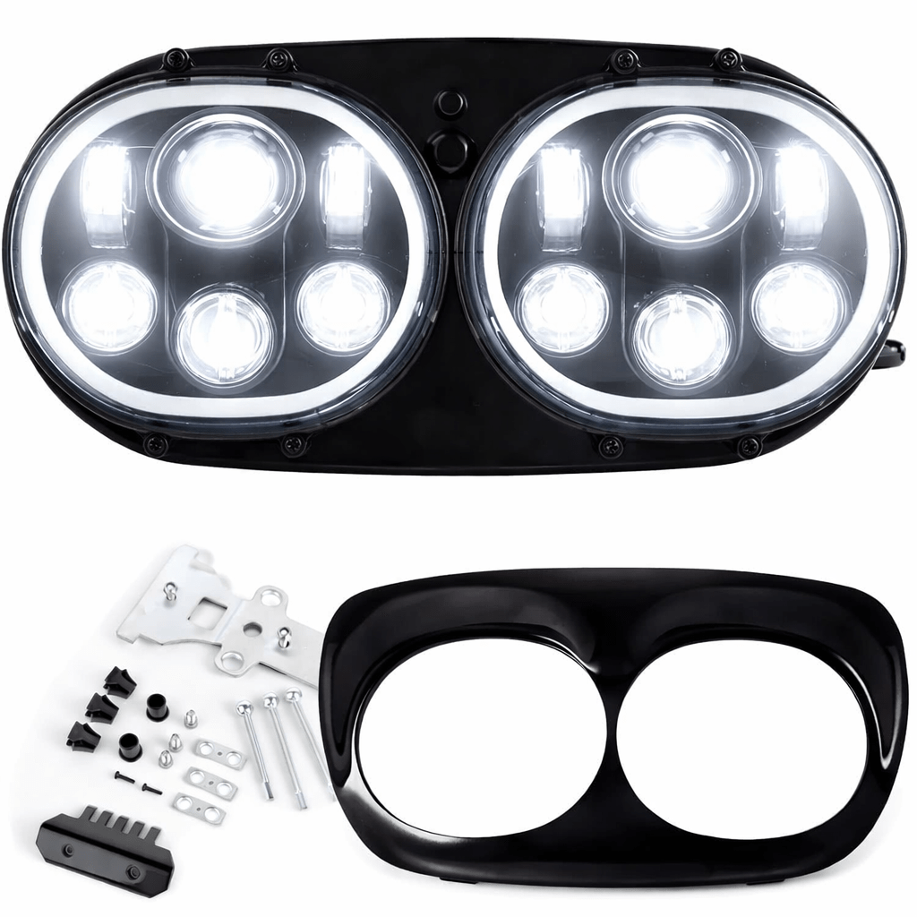 Eagle Lights Road Glide 1998 - 2013 LED Headlight w/Full Halo Ring- Harley-Davidson®