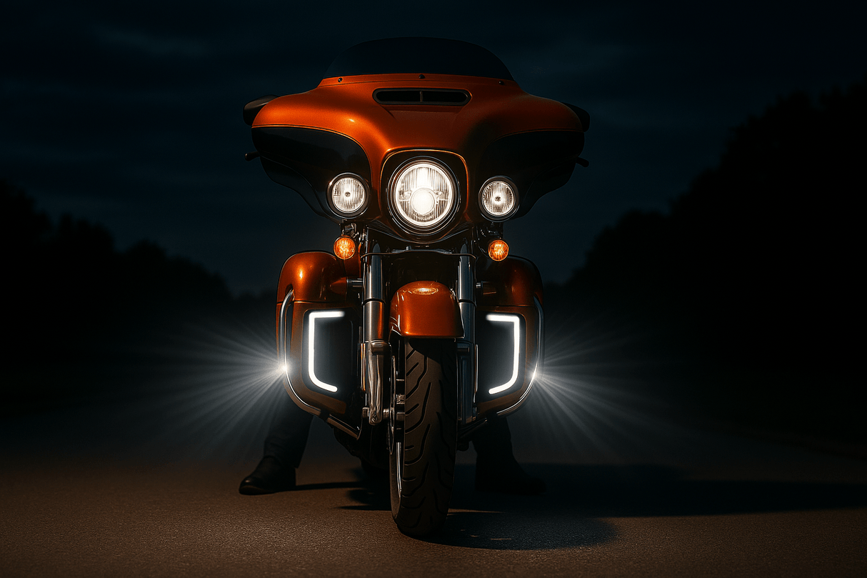 Eagle Lights SUNBURST Lower Fairing Grill LED Lights for Harley-Davidson® Motorcycles