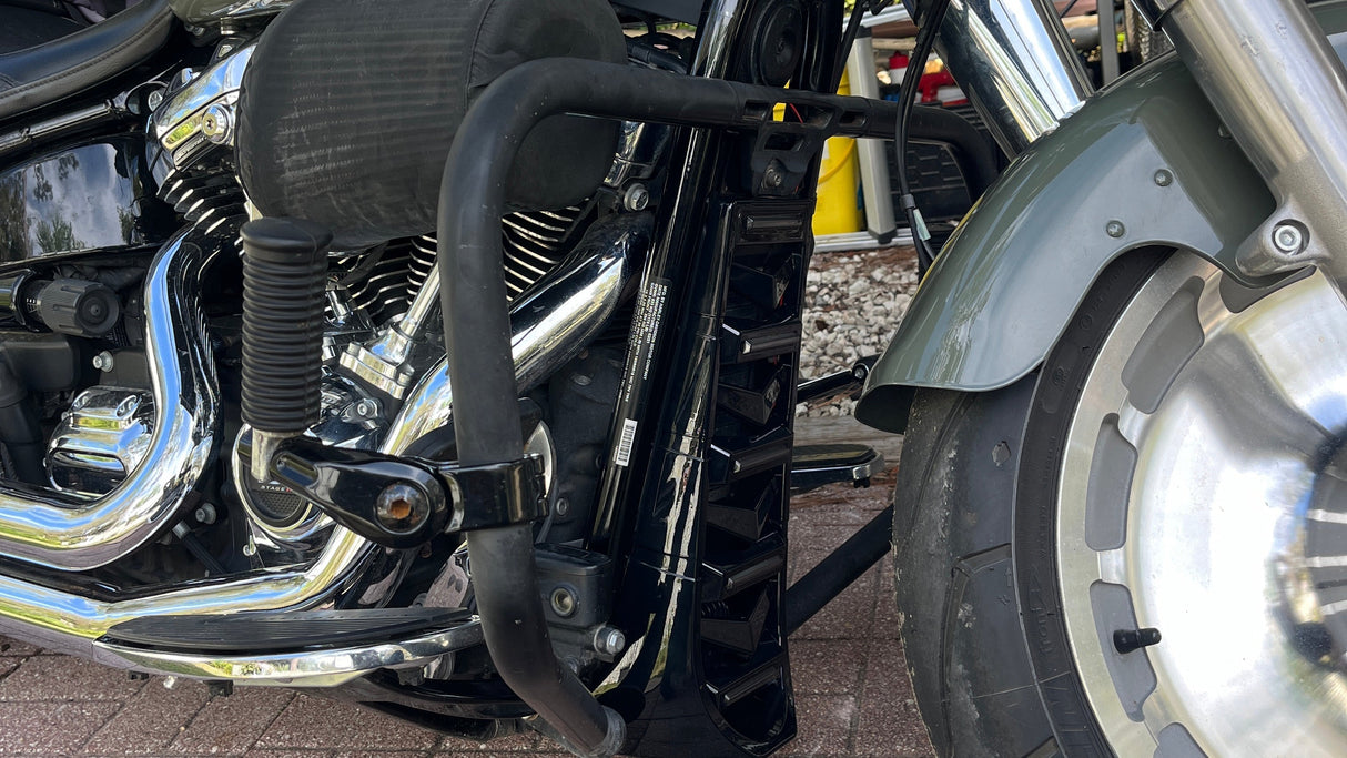 Eagle Lights LUMENSHIELD Chin Spoiler / Radiator Guard with LED Light Bars for 2018+ Harley-Davidson® Softail Models