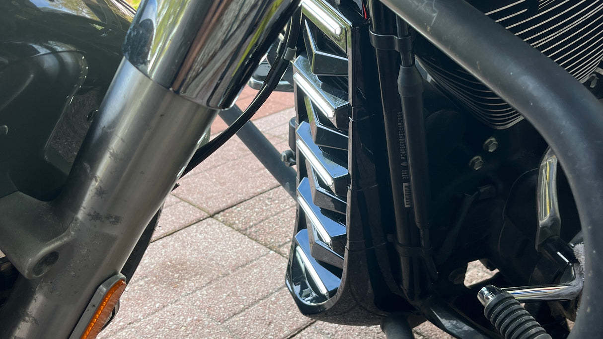 Eagle Lights LUMENSHIELD Chin Spoiler / Radiator Guard with LED Light Bars for 2018+ Harley-Davidson® Softail Models