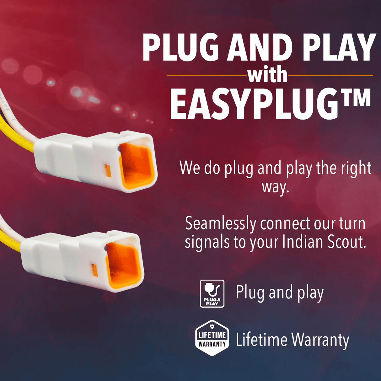 Eagle Lights BULLETBEAM Front LED Turn Signals with Running Lights for Indian® Scout, Bobber, Sixty, Rogue - 2 Lights