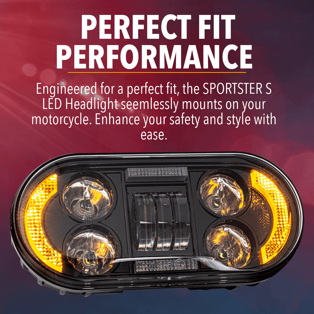 Eagle Lights Generation III LED Headlight with Integrated Turn Signals for 2021 - 2024 Harley-Davidson® Sportster S Motorcycles