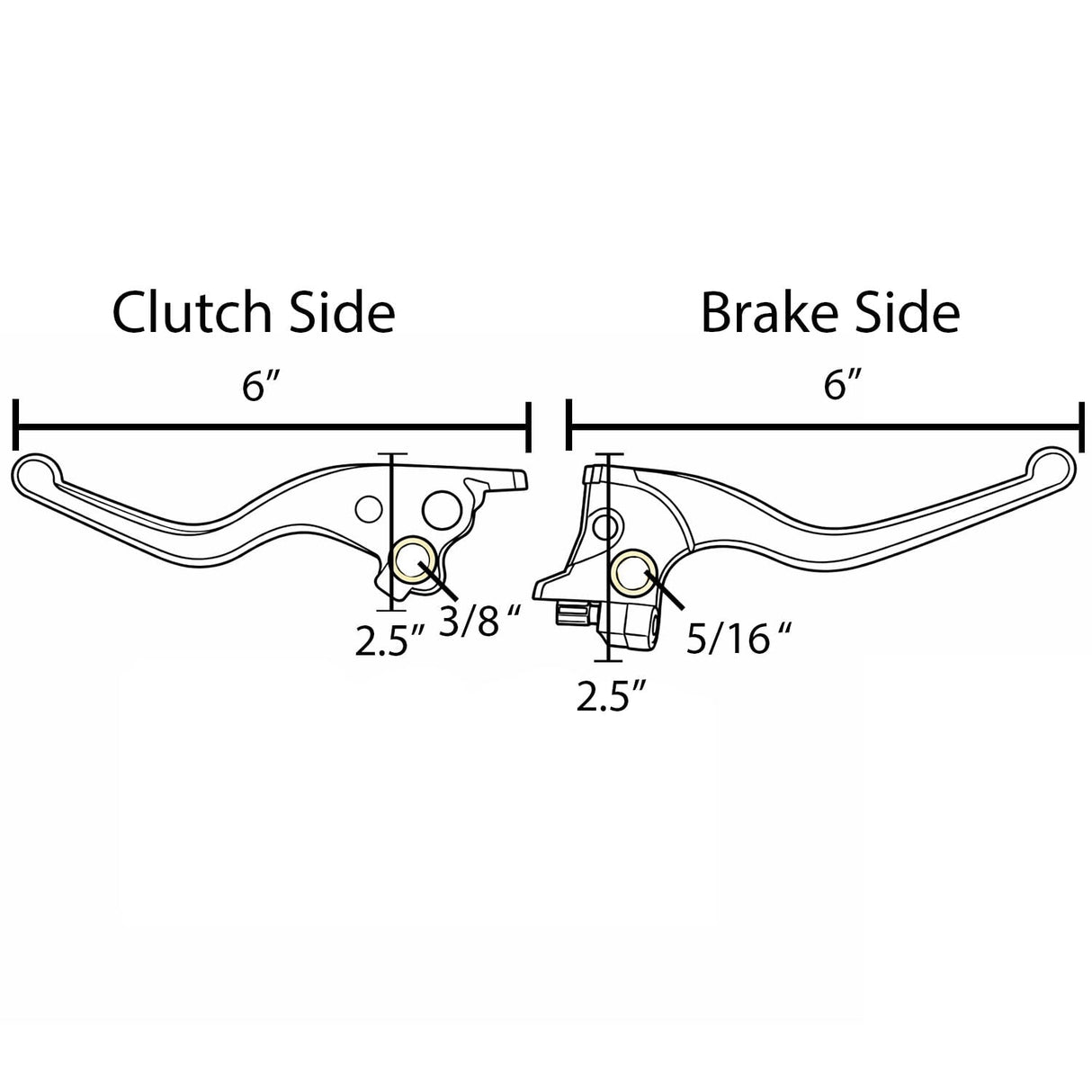 Eagle Lights SPEEDSHIFT Shorty Brake and Clutch Lever Set for 2008 - 2013 & 2021 - 2024 Harley-Davidson® Touring Models