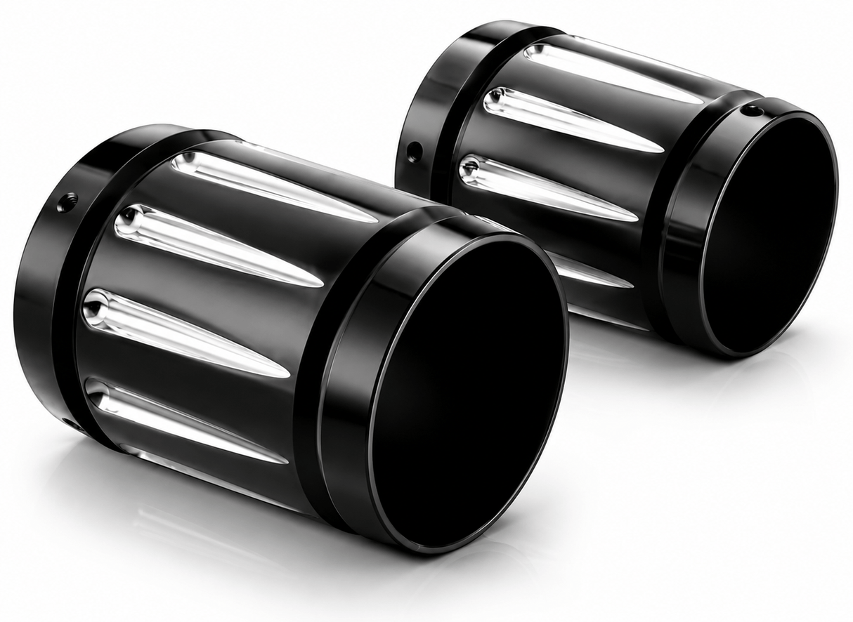 Eagle Lights Black Talon Exhaust Tips for 4" Exhausts - Harley Davidson Touring 1986 - 2026