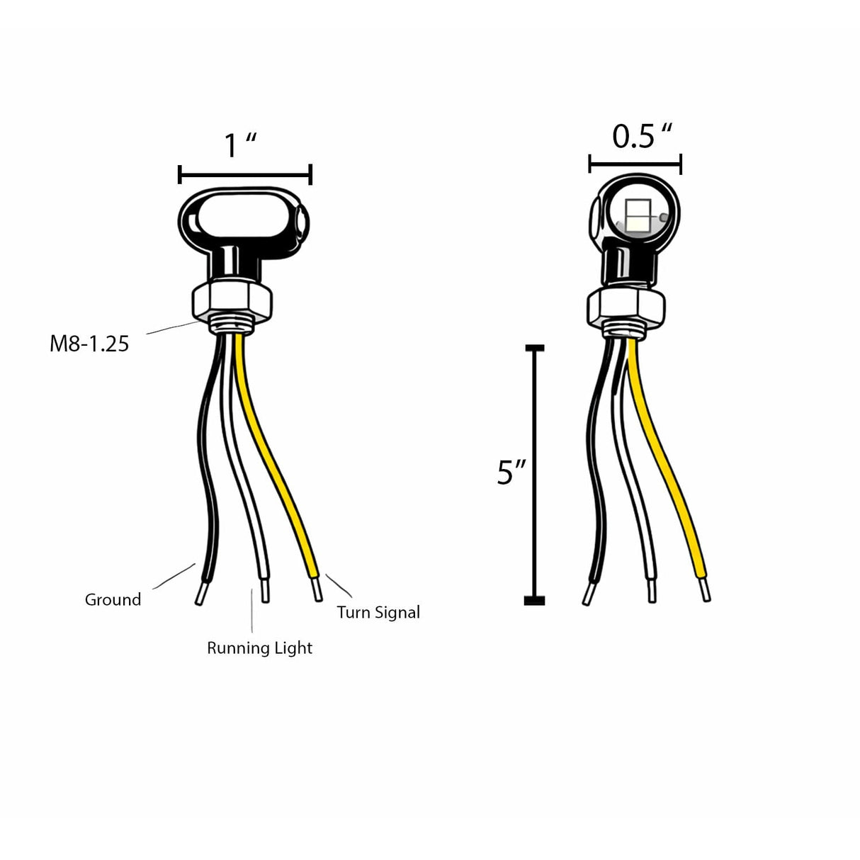 Eagle Lights Elite Series Mini Bullet Complete LED Signal Kit w/ Run, Turn & Brake