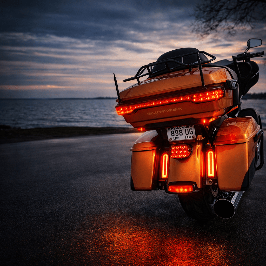 Eagle Lights Saddlebag HALOS Running, Brake and Turn Filler Lights for Harley-Davidson® Motorcycles