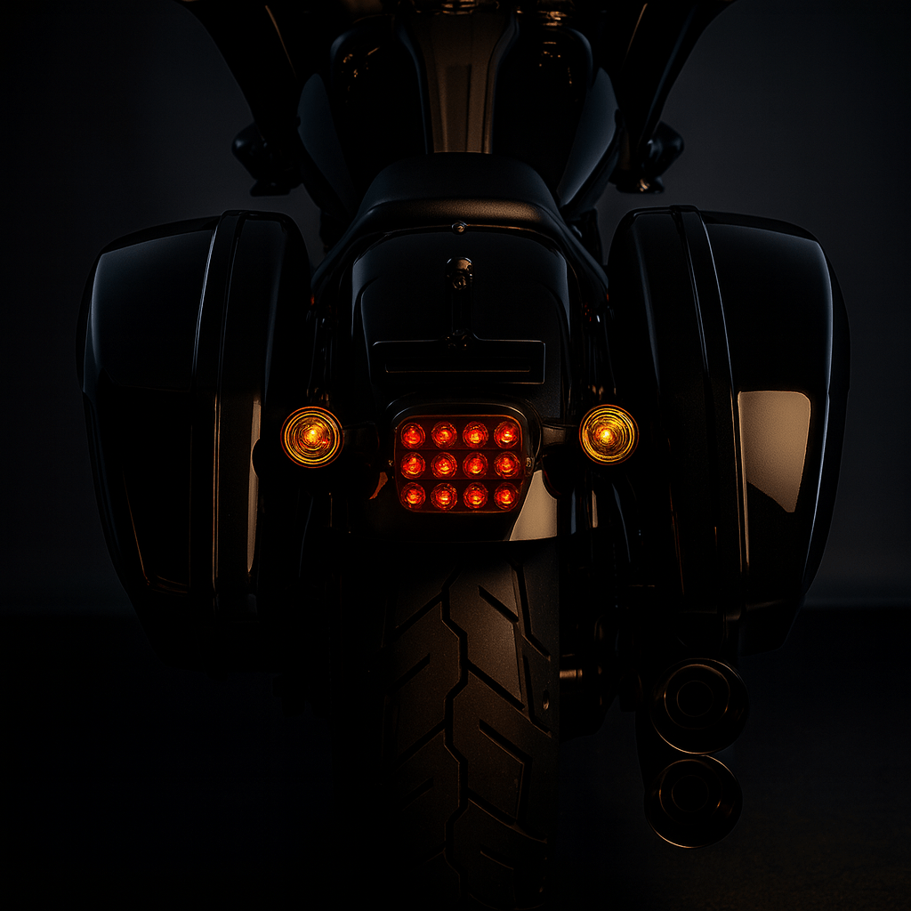 Eagle Lights Midnight Edition Saddlebags for 2022 - 2025 Street Bob - Bolt On Installation