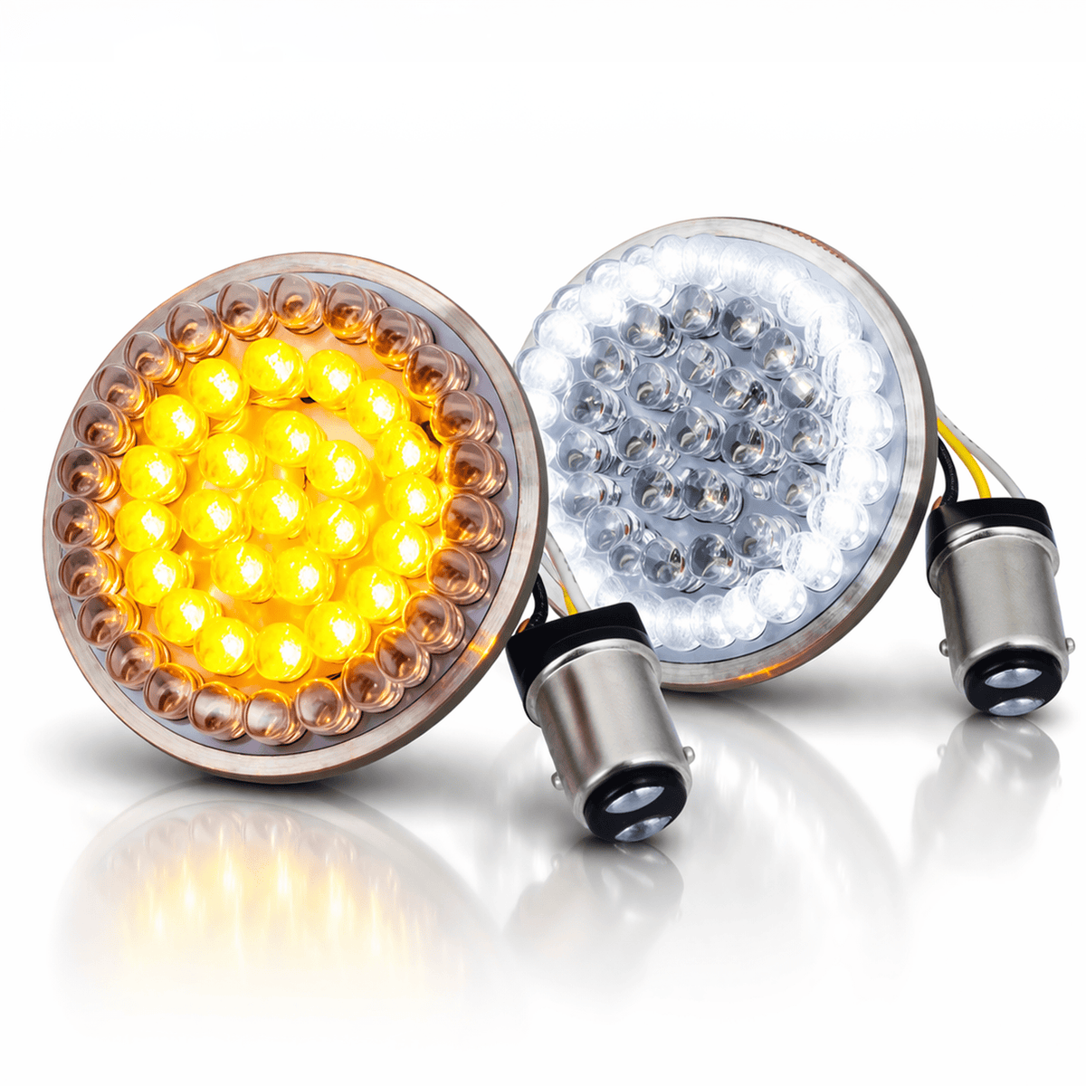 Eagle Lights 2” Front LED Turn Signal with Halo Running Light Kit