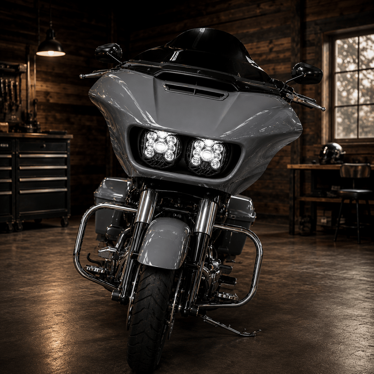 Eagle Lights Apex Pro™ Road Glide Dual LED Projection Headlight Kit for Harley-Davidson® 2015 - 2023 Road Glide