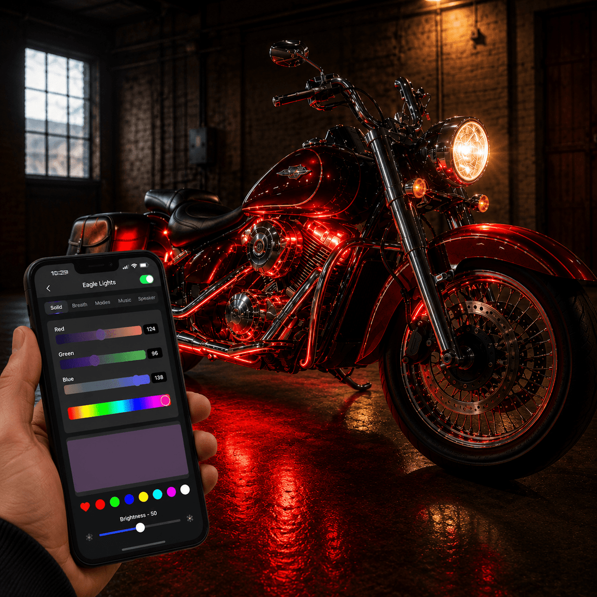 Eagle Lights SPECTRALSHIFT Generation II Color-Changing Underglow / Accent Lighting - 12 Strip Kit - App Controlled