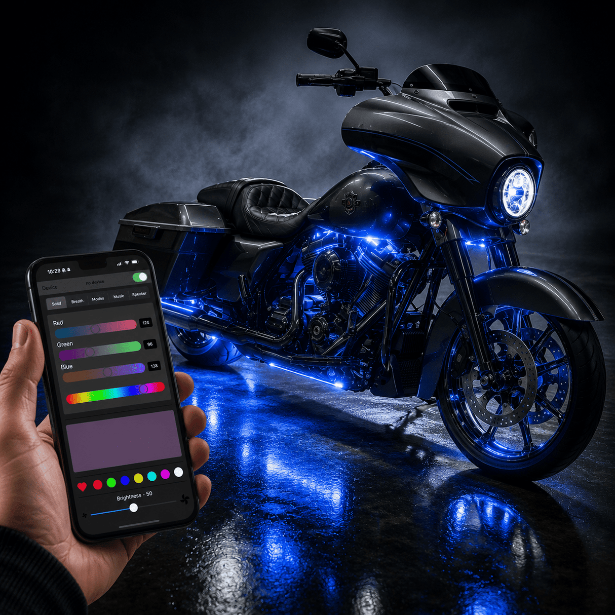 Eagle Lights SPECTRALSHIFT Generation II Color-Changing Underglow / Accent Lighting - 12 Strip Kit - App Controlled