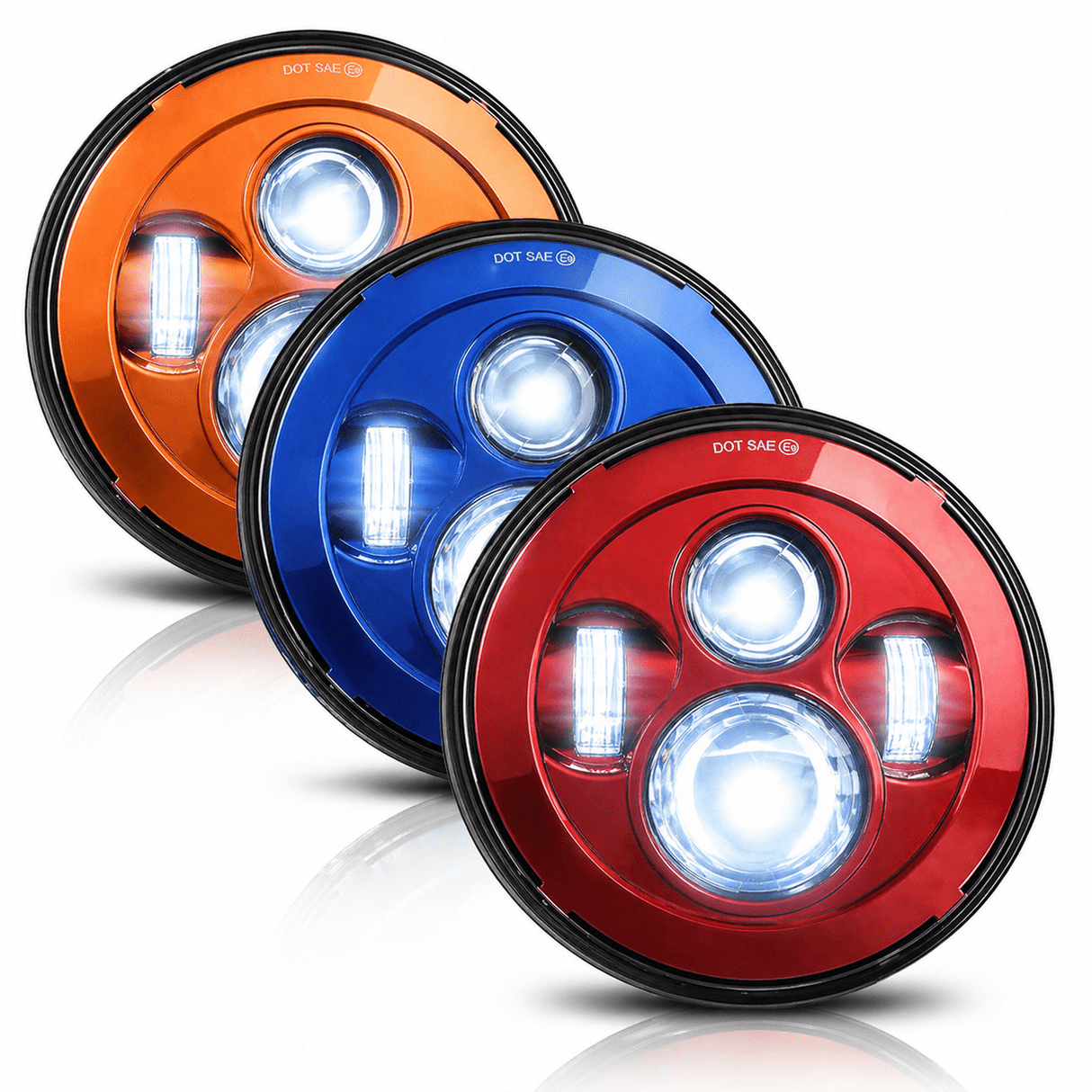 Eagle Lights 7" LED Headlight Kit for Harley-Davidson® and Indian® Motorcycles - Color Matched / Generation I