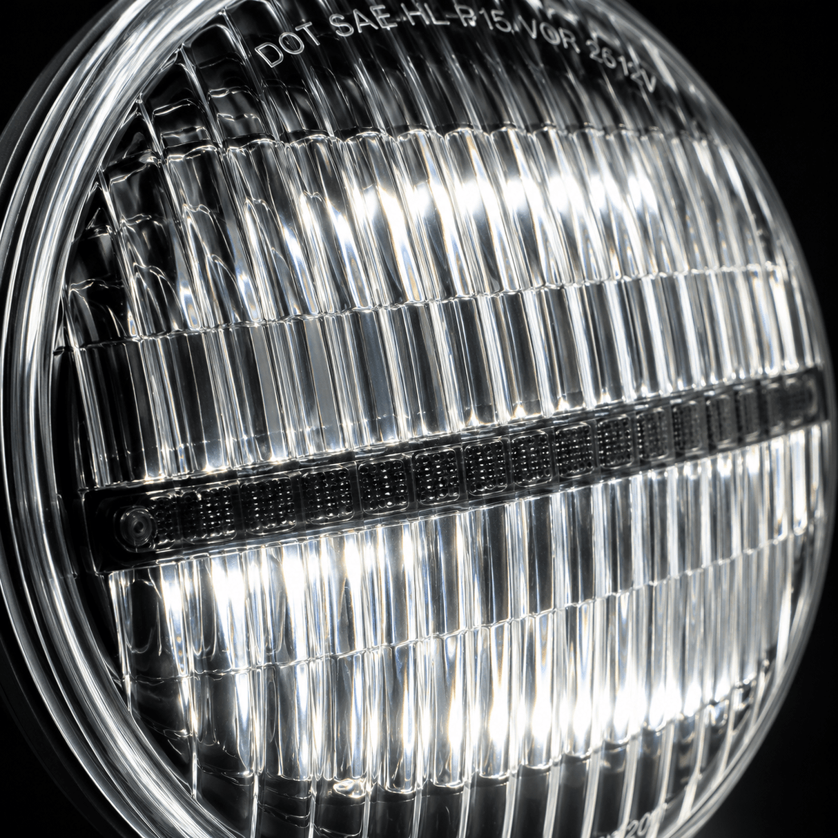 Eagle Lights Heritage Beam™ 7-Inch PAR56 H6024 Restomod LED Headlight Pair for Motorcycles