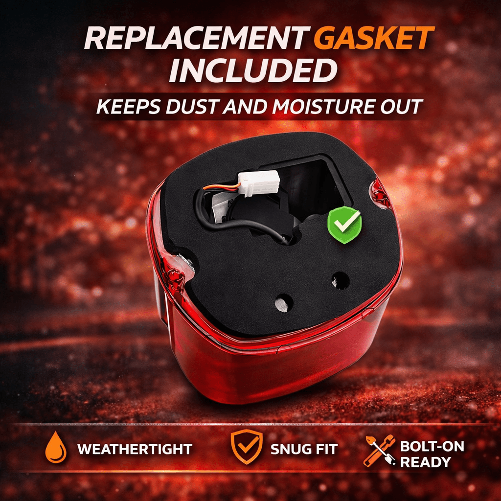 Eagle Lights Flashing Strobe Layback LED Tail Brake Light Kit for Harley-Davidson®