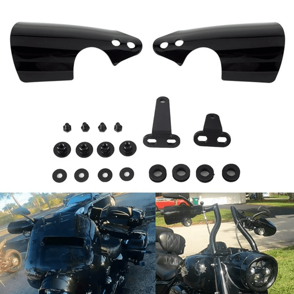 Eagle Lights HANDSHIELD Club Style Hand Guards for Harley-Davidson® Fat Bob, Low Rider, Low Rider S, Softail Slim