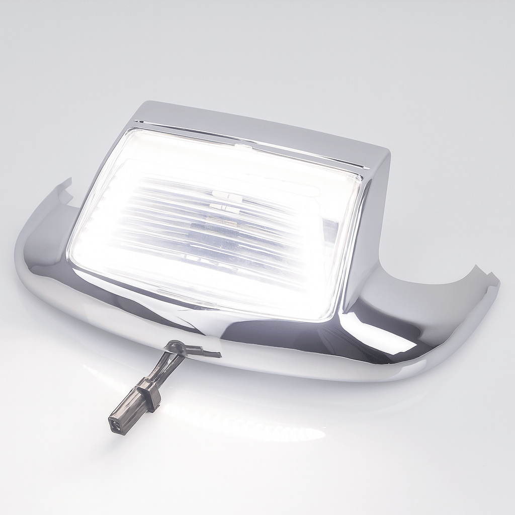 Eagle Lights LED Front Fender Tip Light and Chrome Housing with Smoked Lens for Harley Davidson® Motorcycles