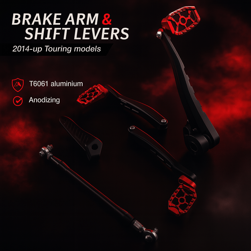 Eagle Lights REDLINE MX Floorboards for 2014 - 2025 Harley-Davidson® Touring Models