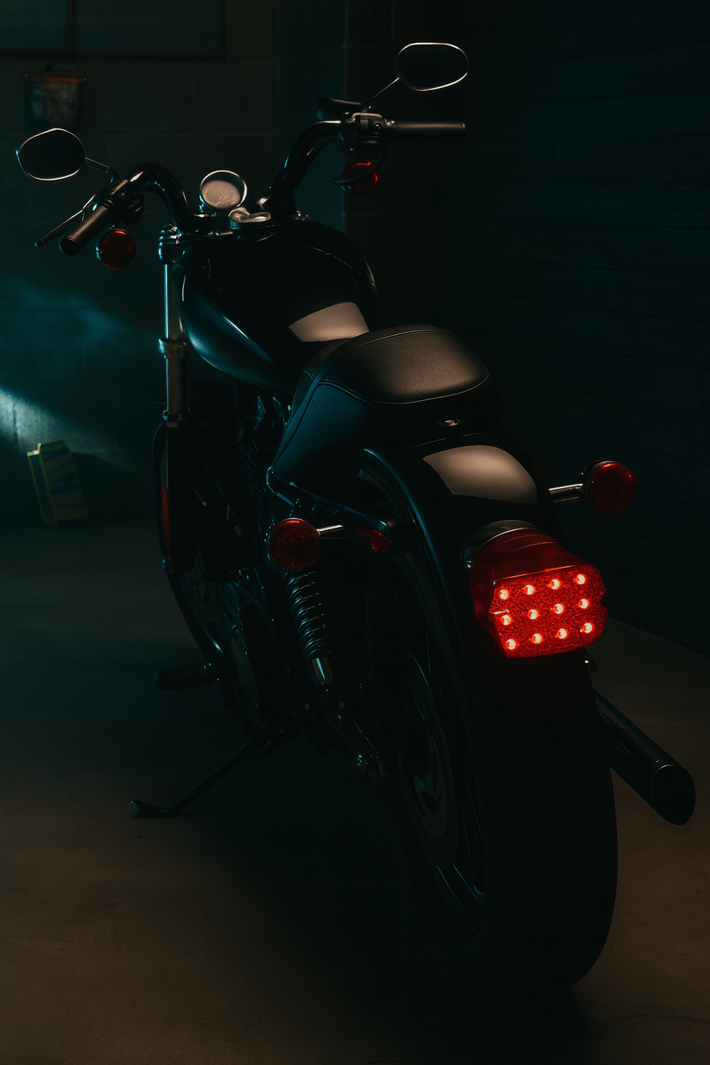 Eagle Lights Rear Layback LED Taillamp with Built in Turn Signals for Harley-Davidson® Motorcycles