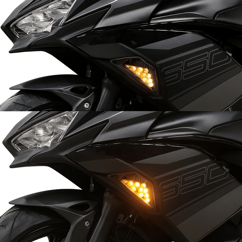 Eagle Lights LED Turn Signals with Smoked Lens for 2013 to Current Kawasaki Ninja 250 300 400 650 1000 Z1000SX ZX-6R