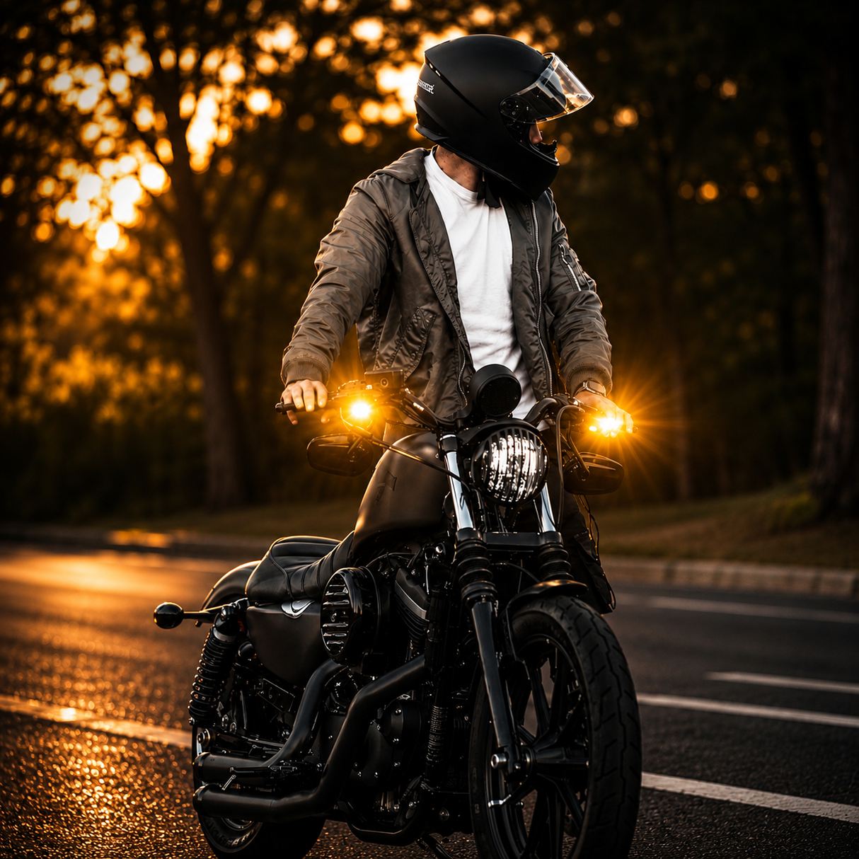 Eagle Lights SLIM LINE Front LED Turn Signals for Harley-Davidson®, Honda, Yamaha and Triumph Motorcycles