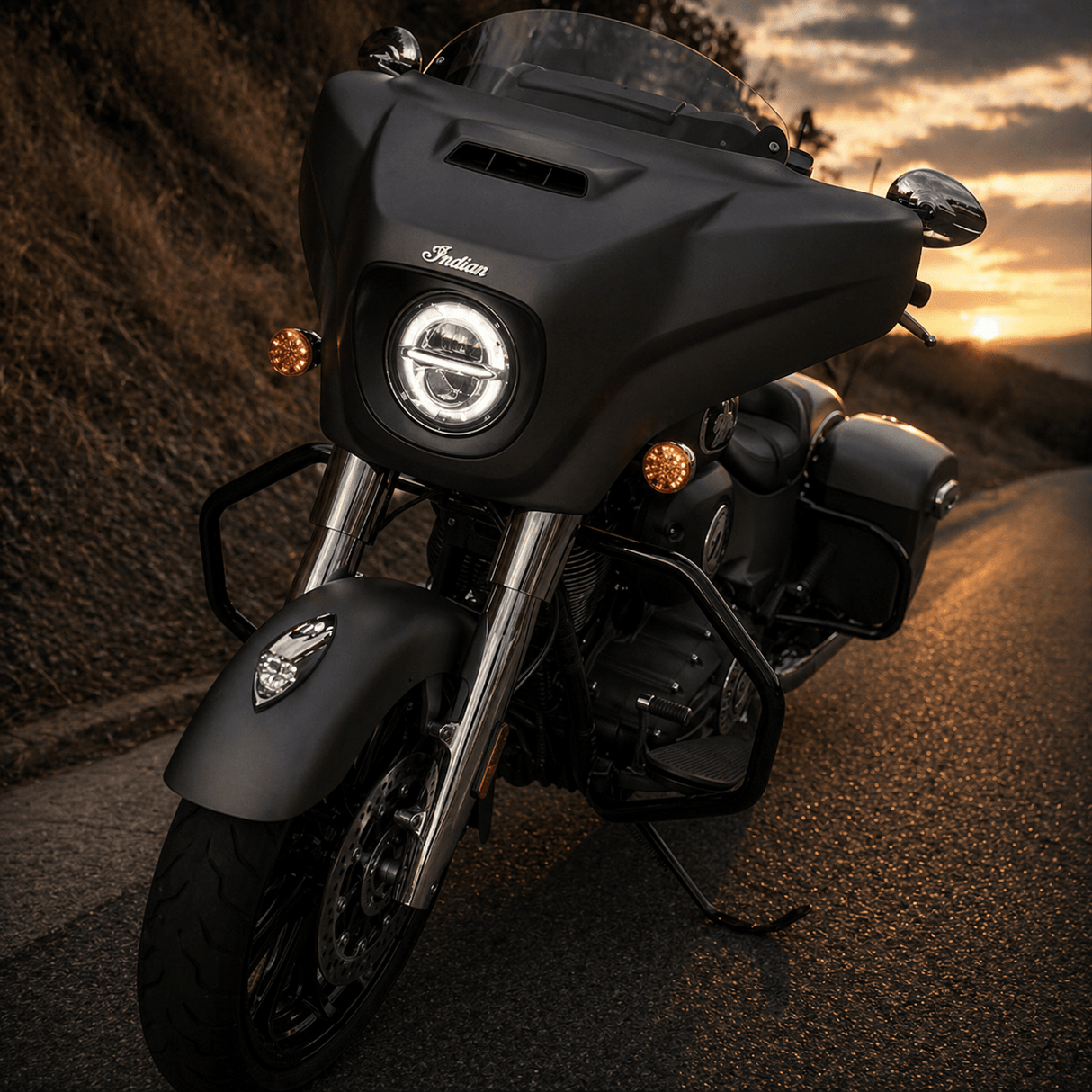 Eagle Lights Infinity Beam Series 7" Round LED Headlight for Harley-Davidson® and Indian® Motorcycles