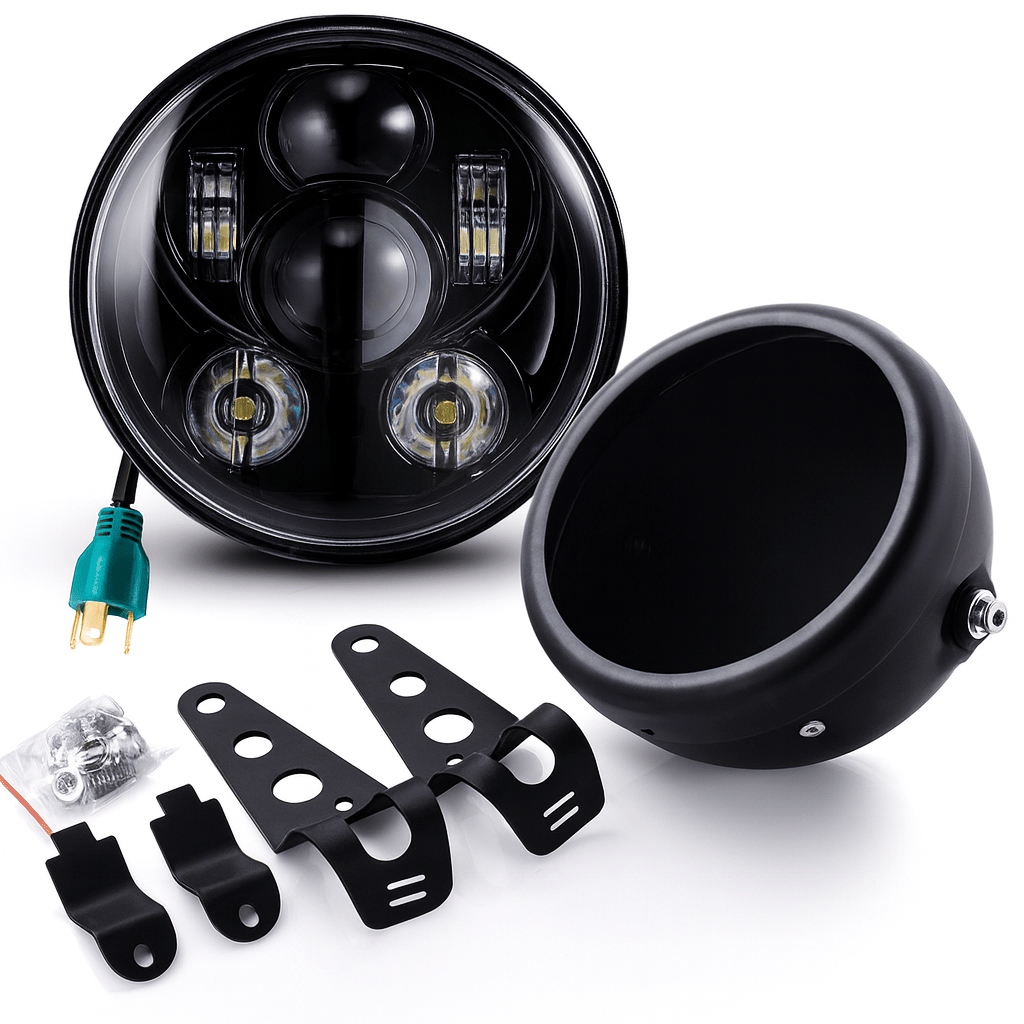 Eagle Lights LED Headlight and Mounting Kit for Honda Shadow Spirit / Rebel